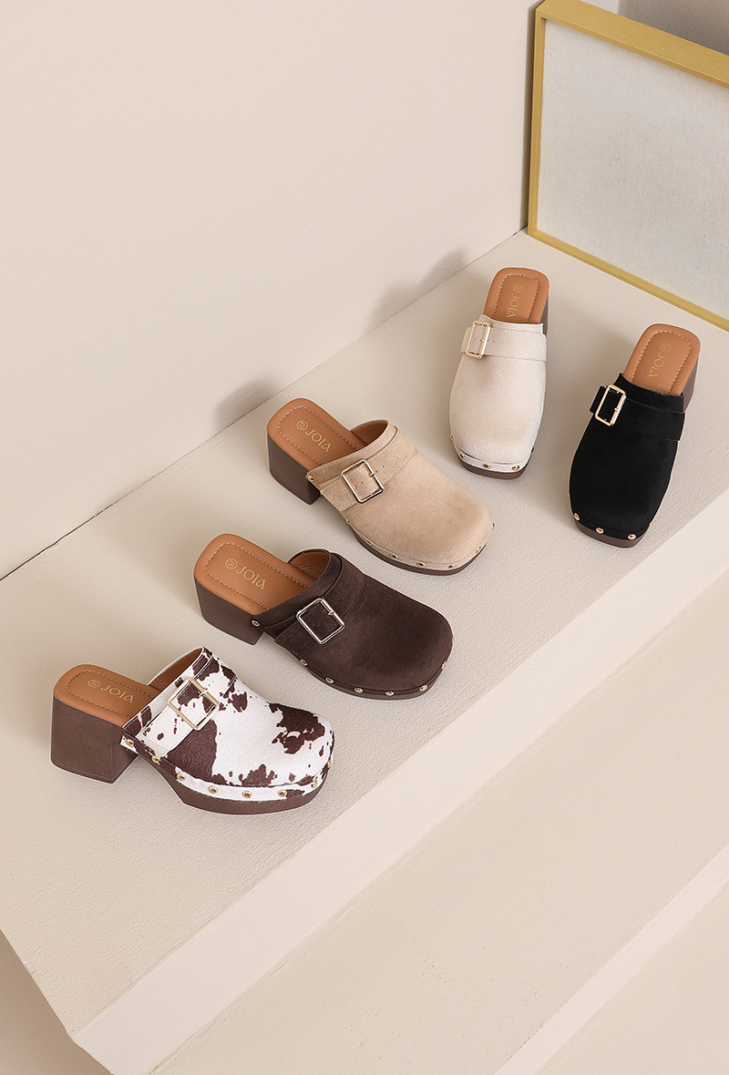 Wholesaler JOIA PARIS - Block heel mule clog with buckle