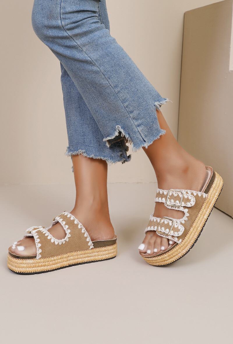 Grossista JOIA PARIS - Suola spessa con motivo cucito con 2 loop di tendenza