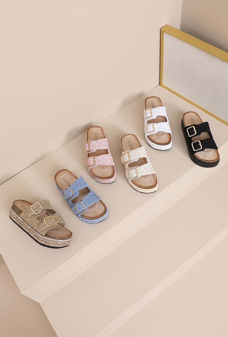 Mayorista JOIA PARIS - Mules Planos con Doble Hebilla