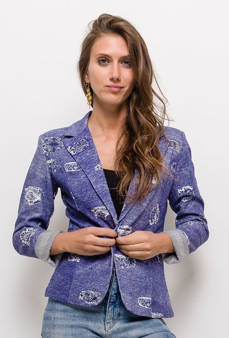 Grossiste JOLIFLY - Blazer imprimé JOLIFLY