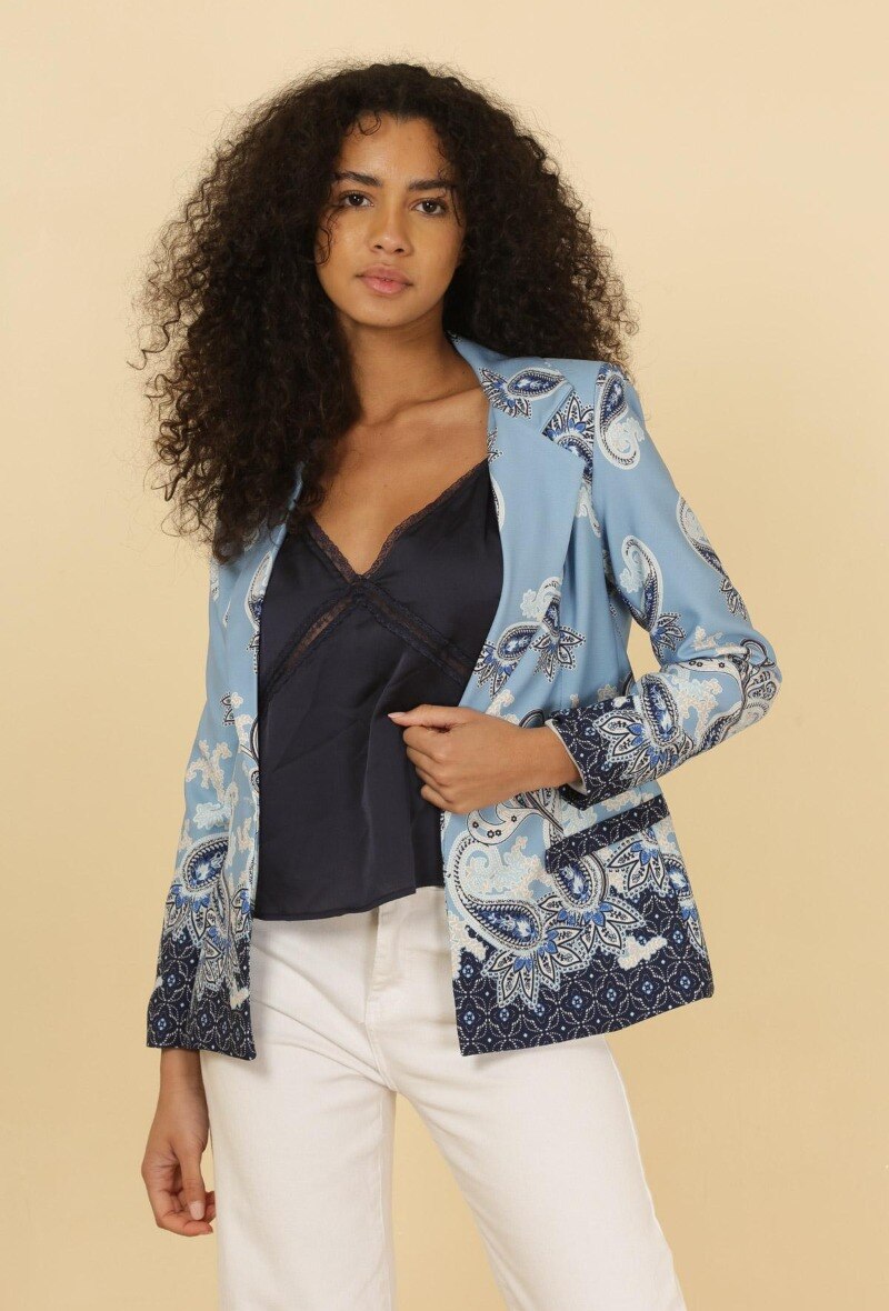 Grossiste JOLIFLY - Veste Blazer à imprimé avec doublure en polyester
