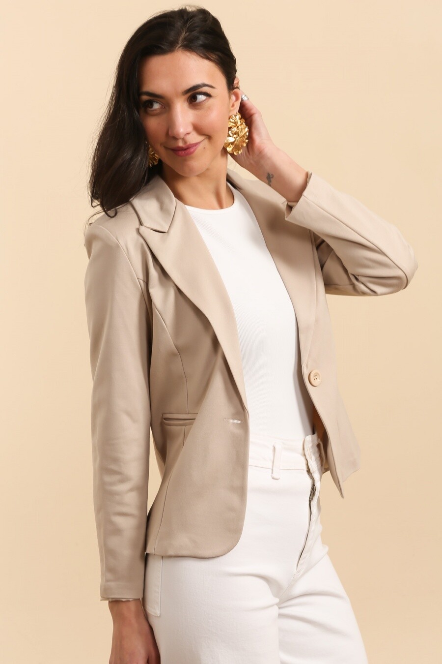 Mayorista JOLIFLY - Chaqueta de viscosa Love More Worry Less – Talla S a XXL