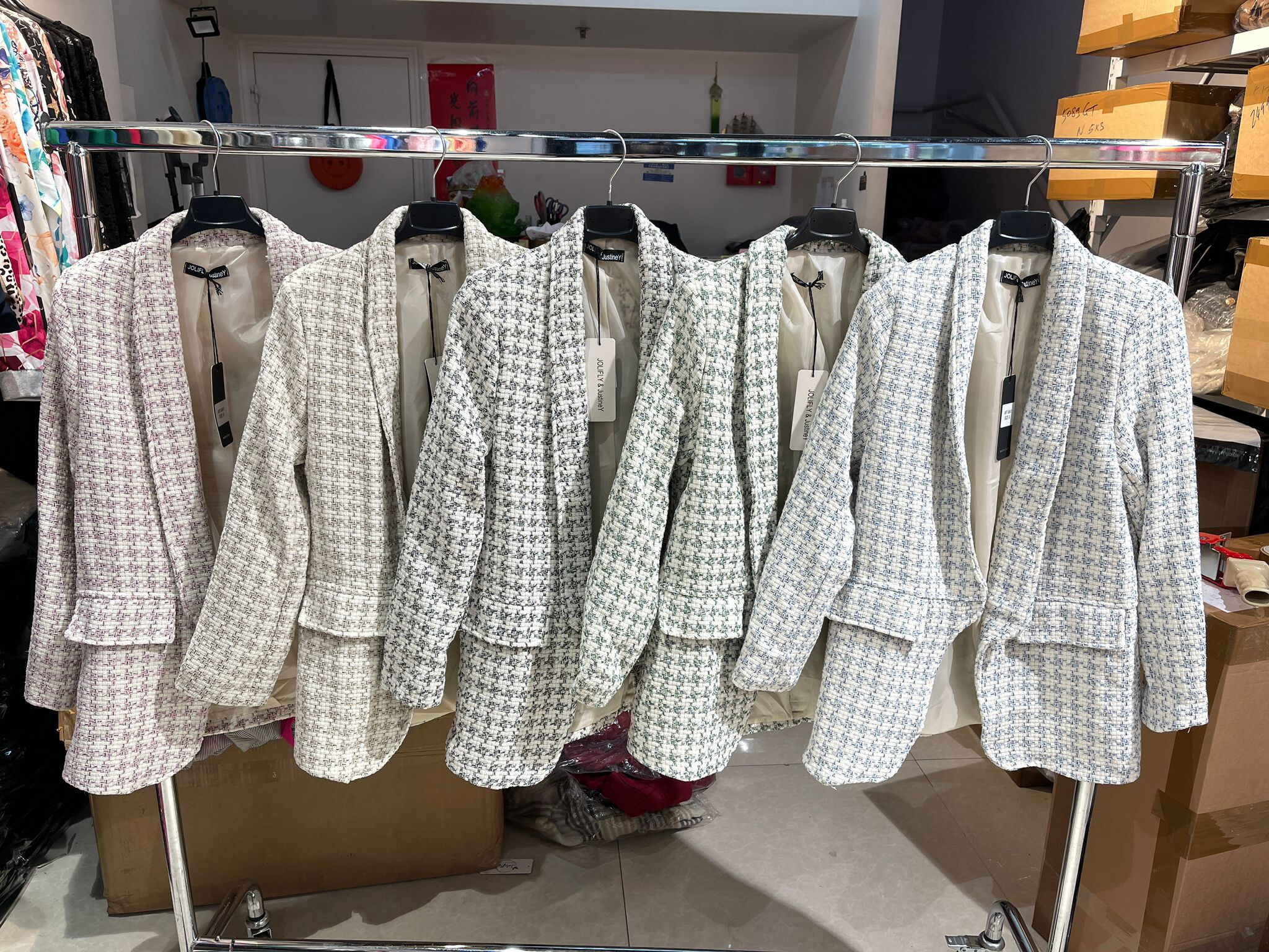Grossista JOLIFLY - giacca di tweed