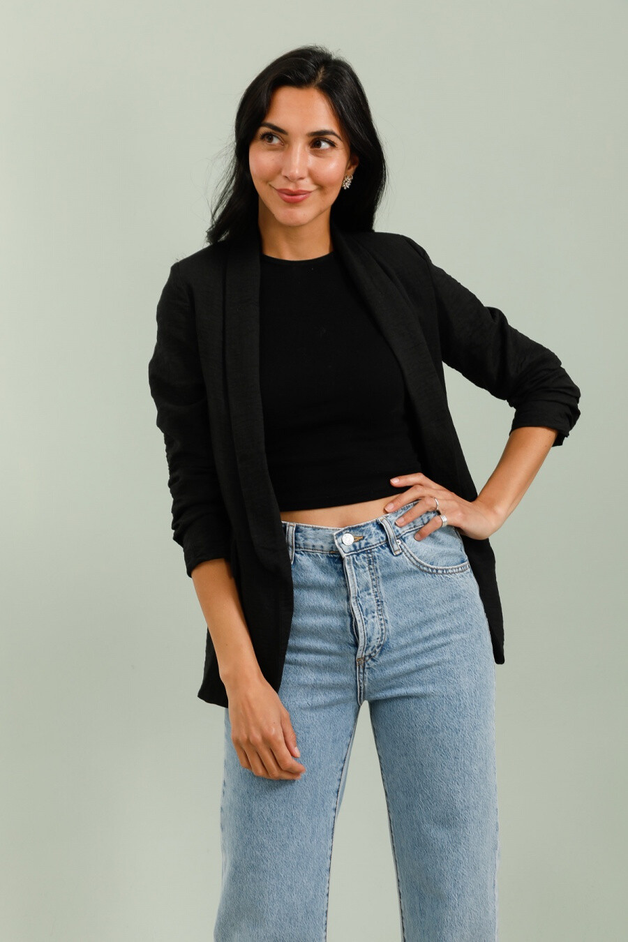 Grossiste JOLIFLY - blazer effet lin