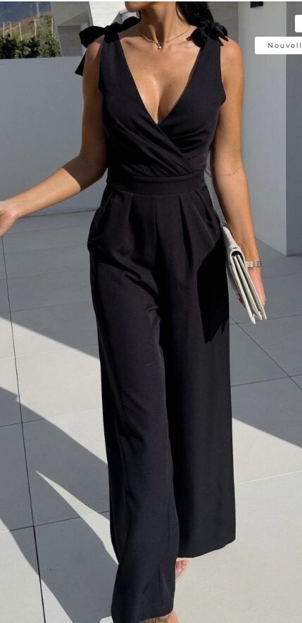 Sleeveless combination V polyester V -neck