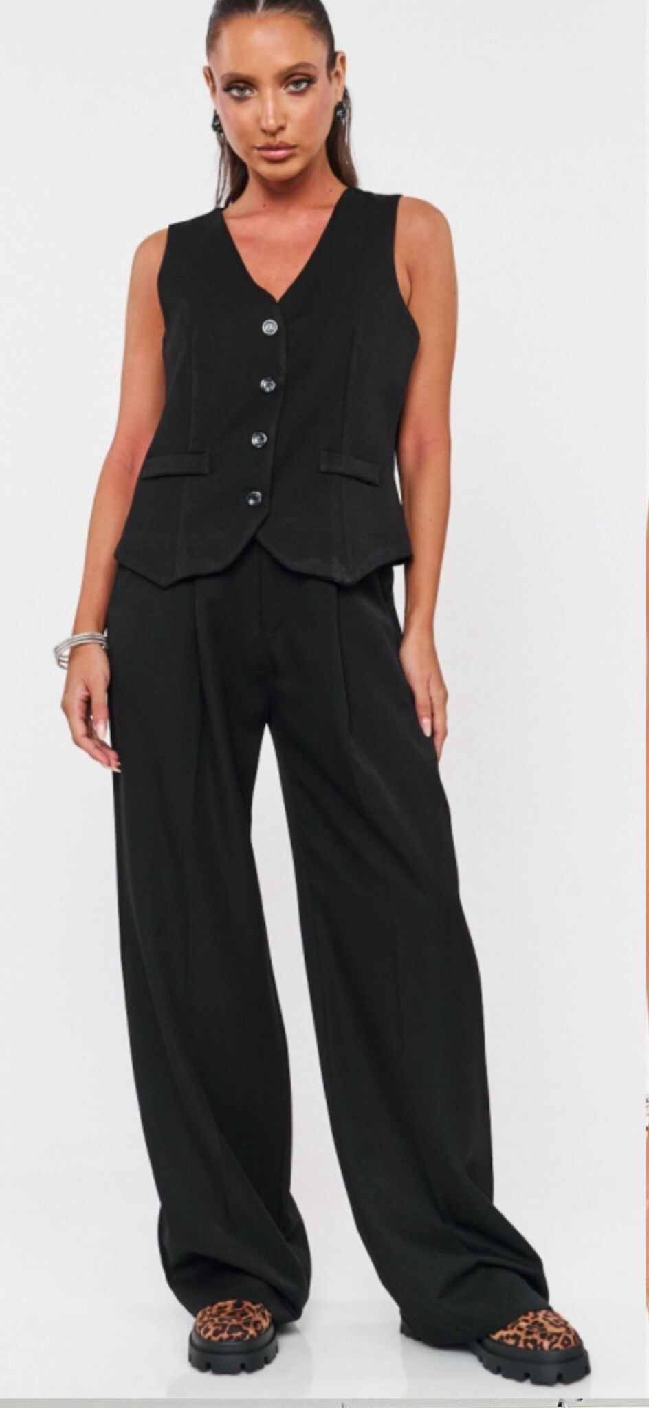 Mayorista JOLIFLY - blazer entallada de viscosa con estrellas de strass en la espalda