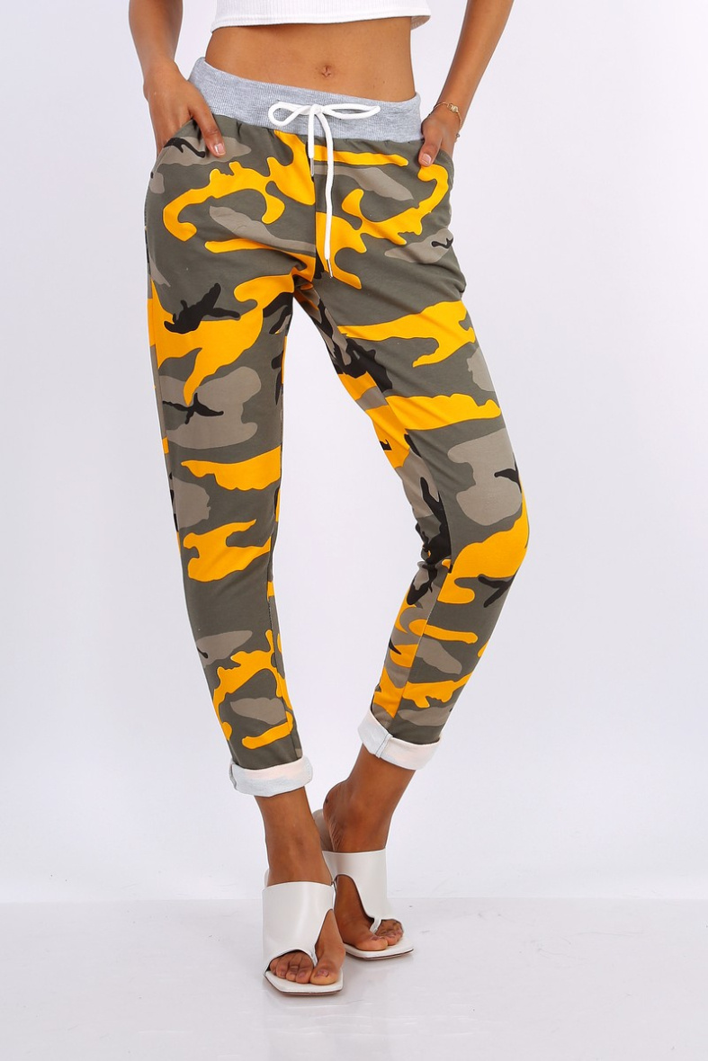 Grossiste JOLIFLY - Pantalon de jogging à imprimé fleurs en coton