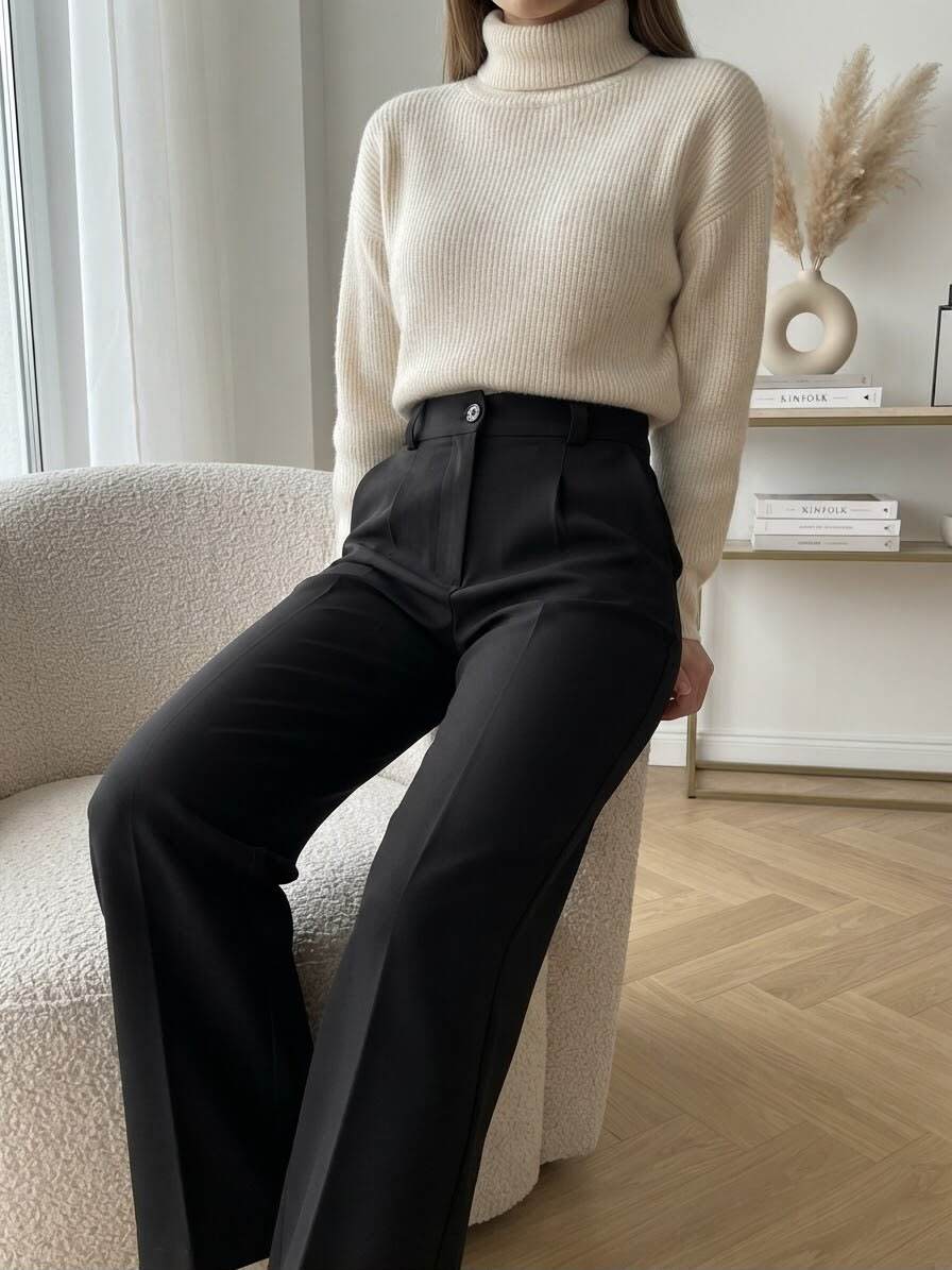 Mayorista JOLIFLY - Pantalón Ancho Elegancia Atemporal