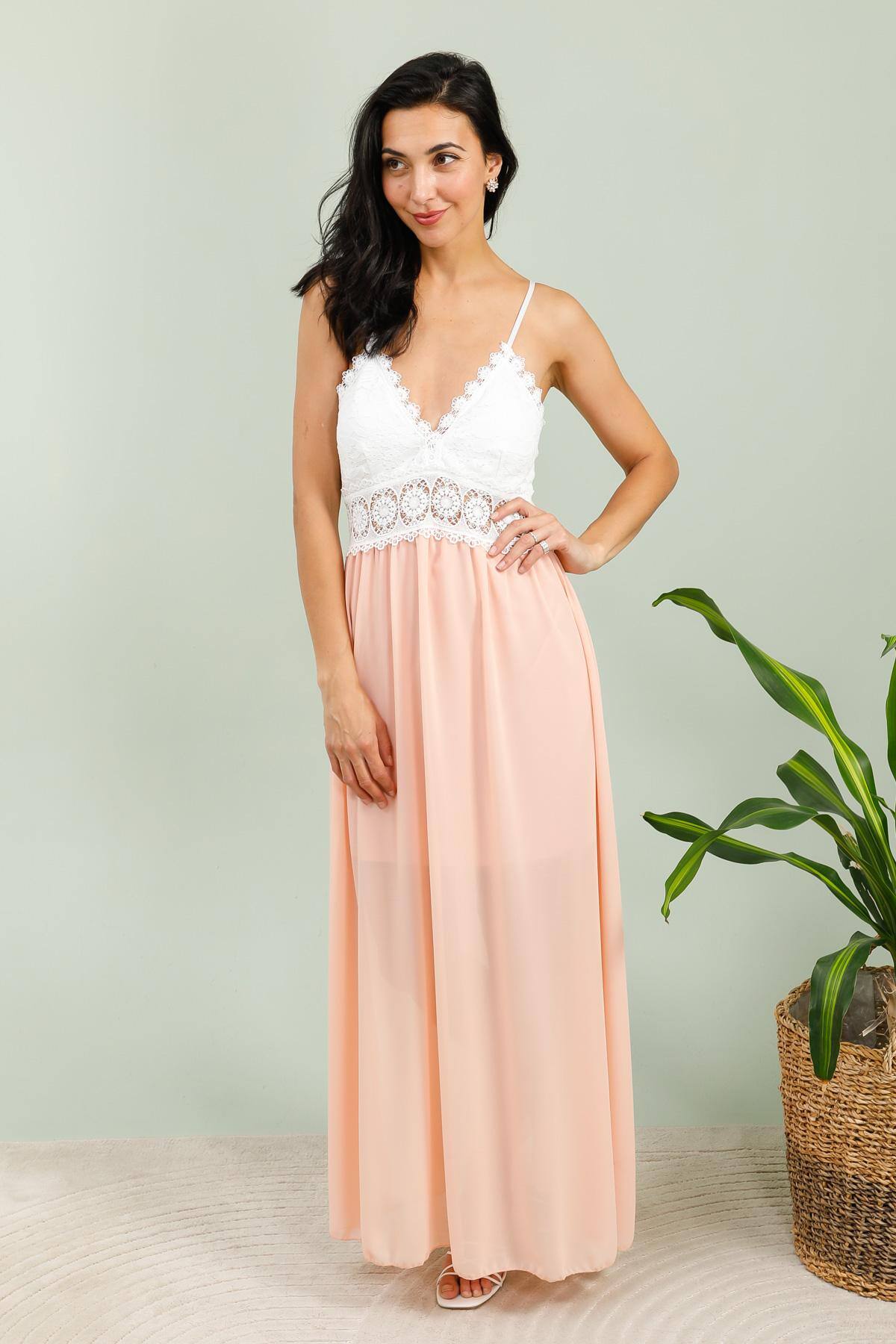 Wholesaler JOLIFLY - Chiffon maxi dress