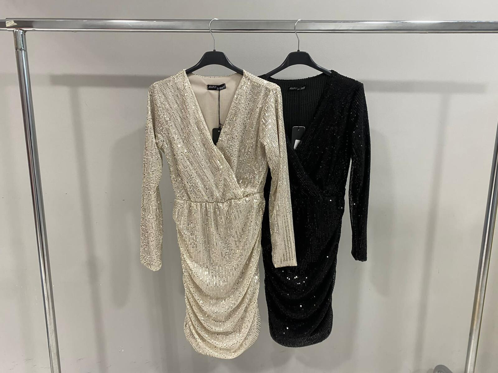 Großhändler JOLIFLY - Abendkleid mit Pailletten