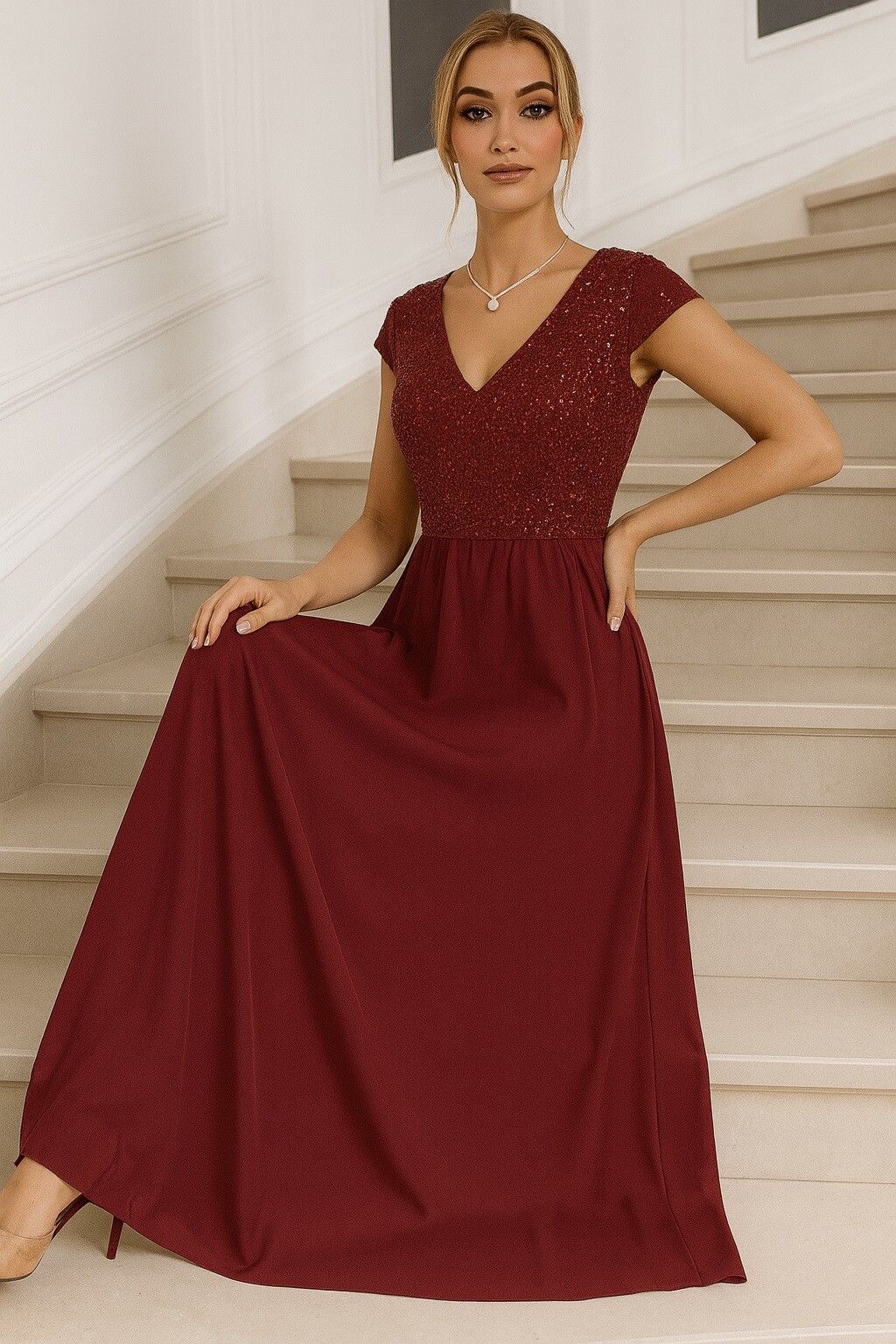 Wholesaler JOLIFLY - Elegant Long Sequin Dress