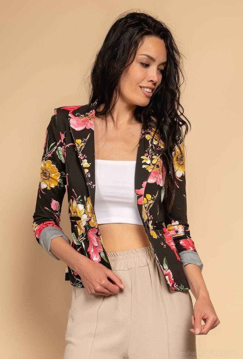 Grossista JOLIFLY - Blazer stampato a fiori