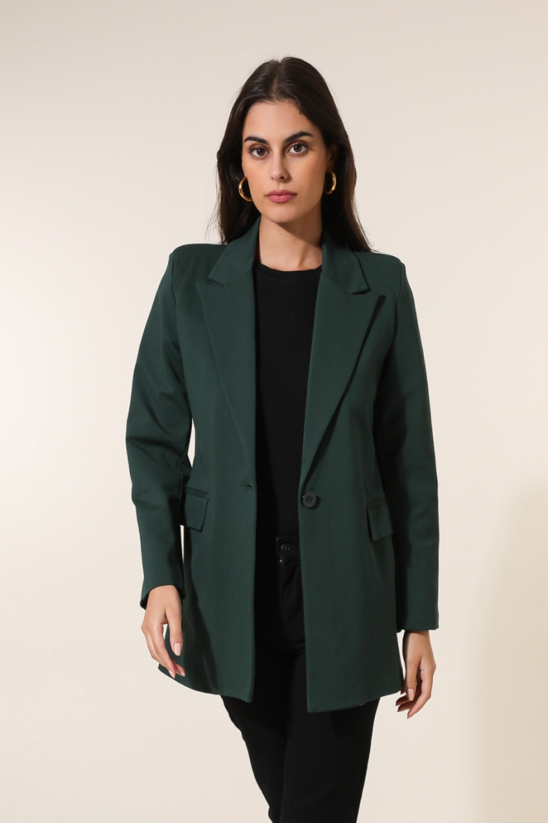 Grossiste JOLIFLY - VESTE BLAZER LONGUE EN VISCOSE
