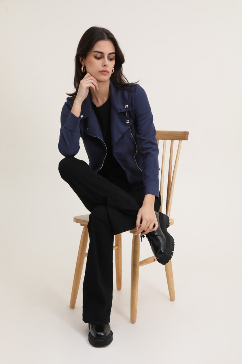 Grossiste JOLIFLY - Perfecto suedine a doubler zips