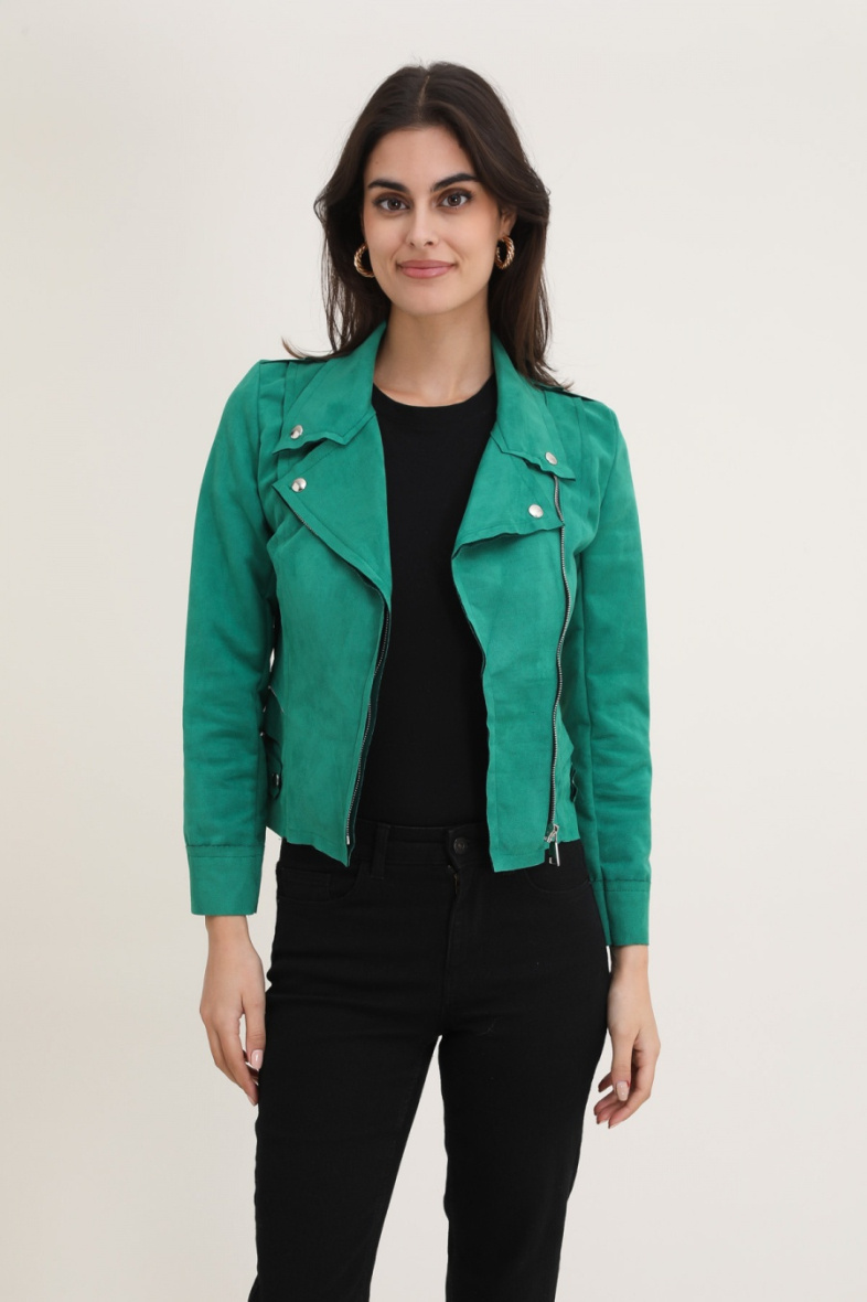 Grossiste JOLIFLY - Perfecto suedine a doubler zips