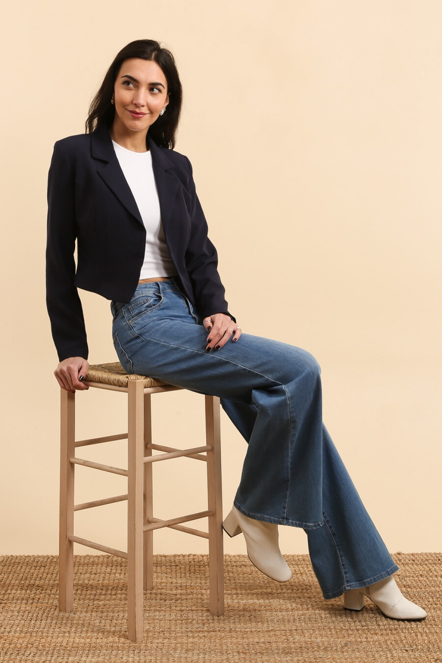 Grossiste JOLIFLY - Blazer veste court et cintre