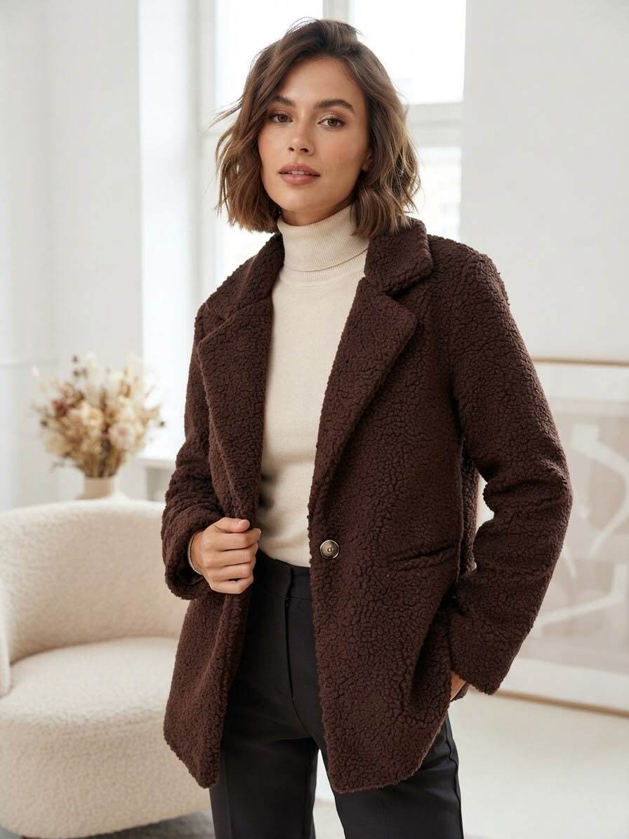 Grossiste JOLIFLY - Veste en tissu effet mouton