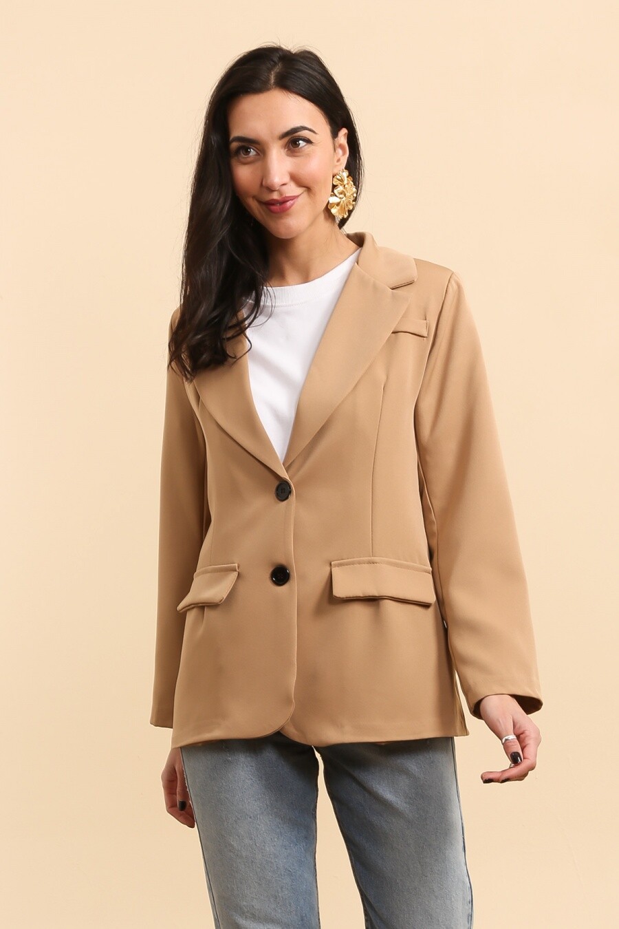 Grossista JOLIFLY - Blazer casual monopetto
