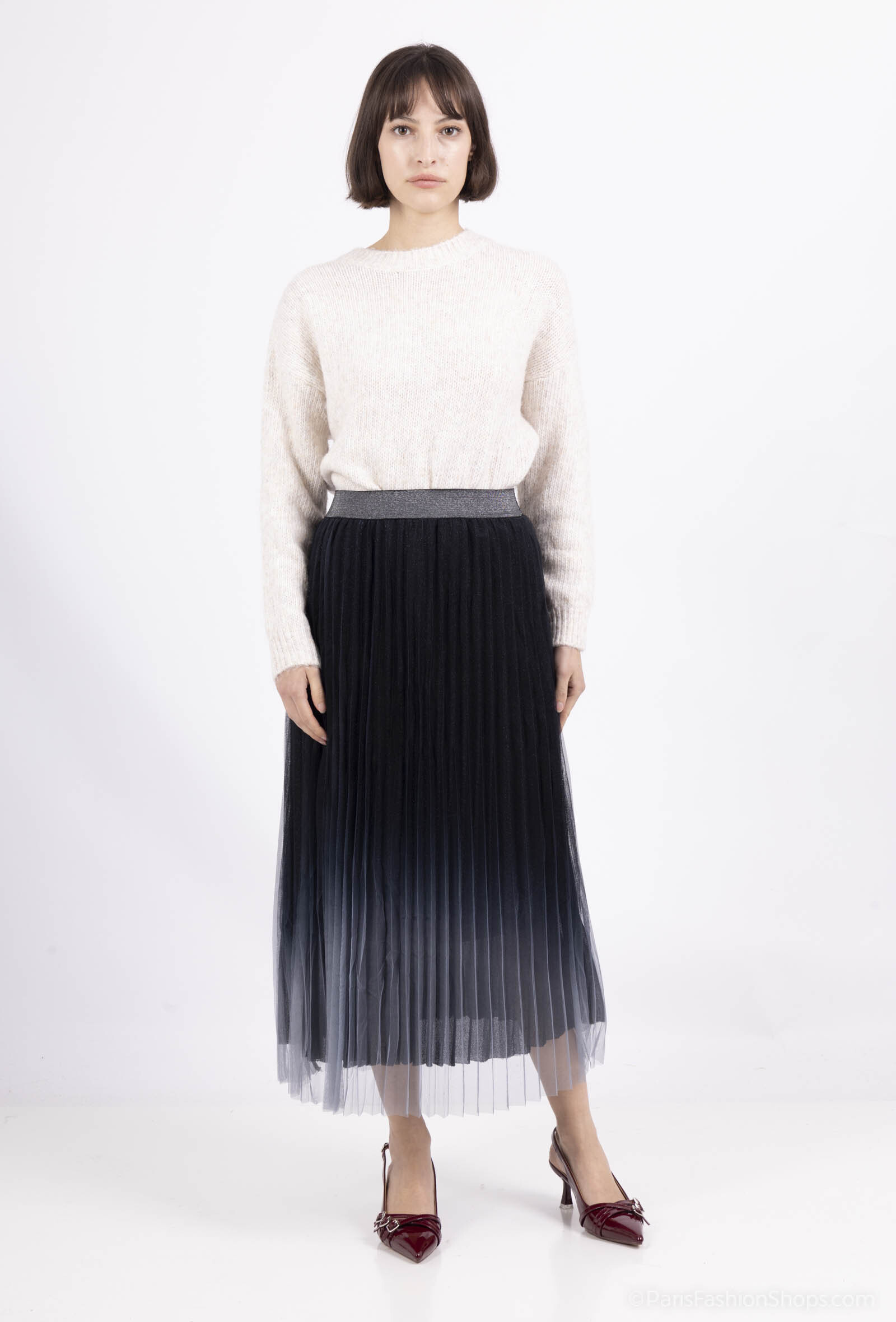 Wholesaler Joliko - pleated shiny tulle skirt