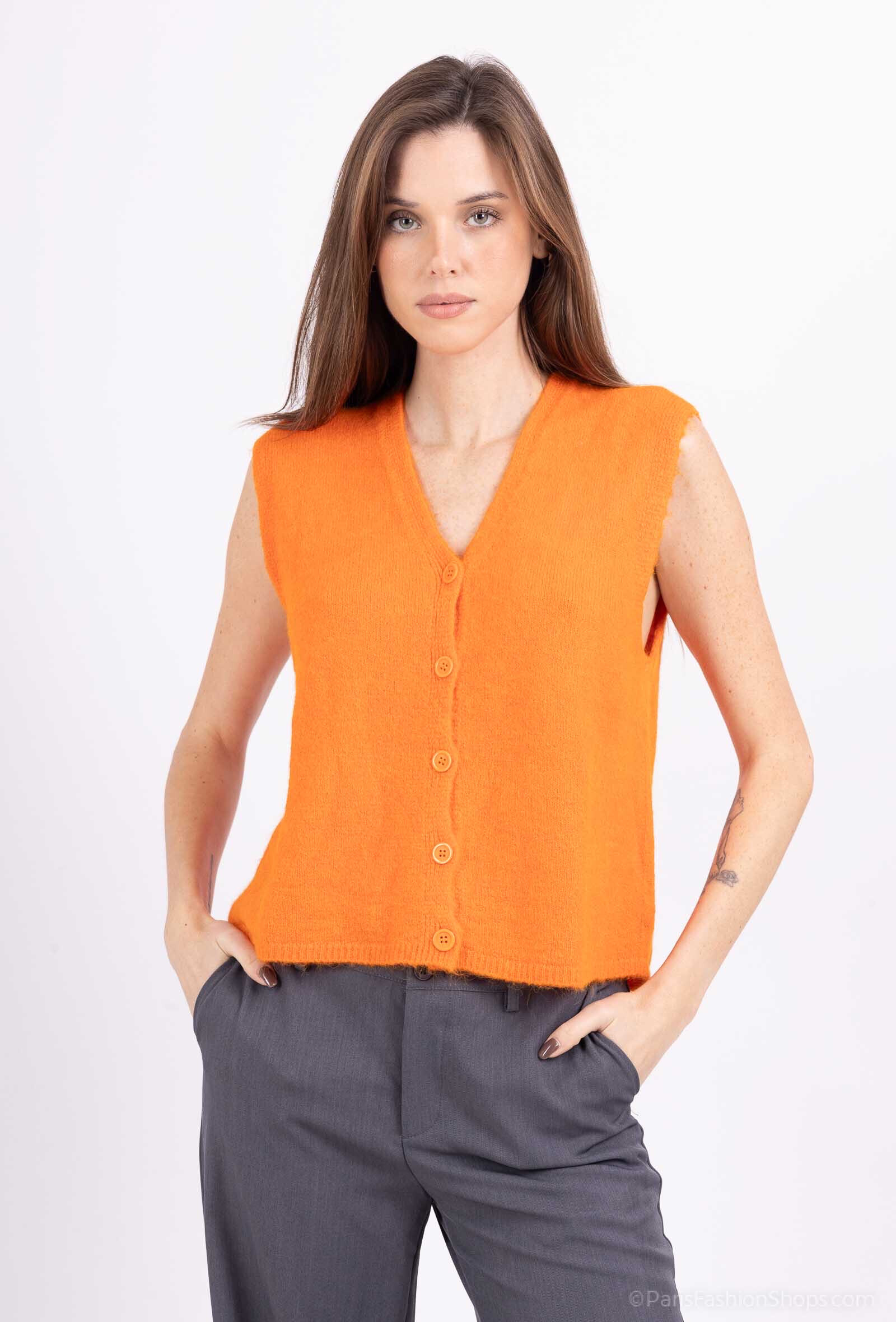 Wholesaler Joliko - sleeveless alpaca sweater