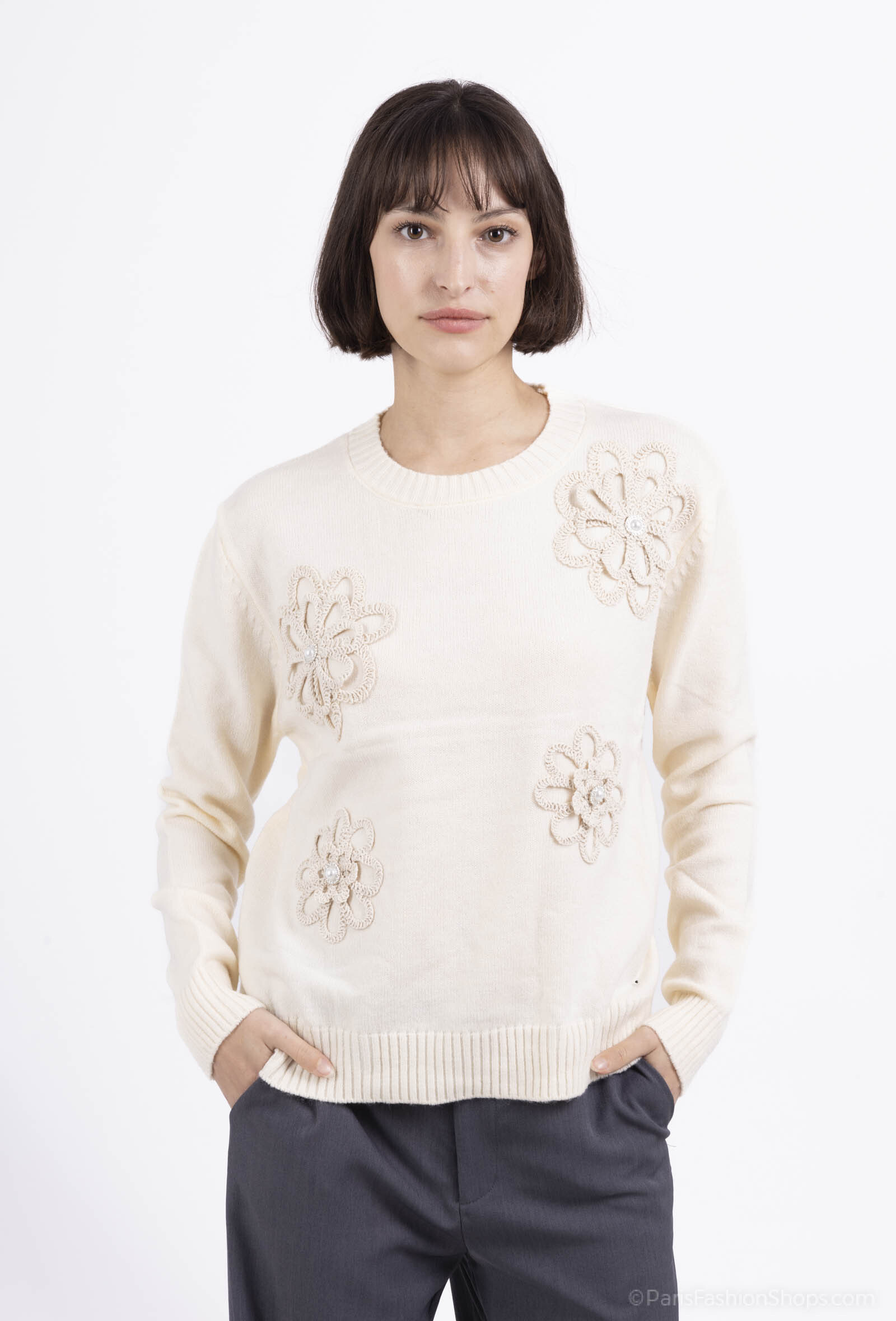Wholesaler Joliko - flower sweater