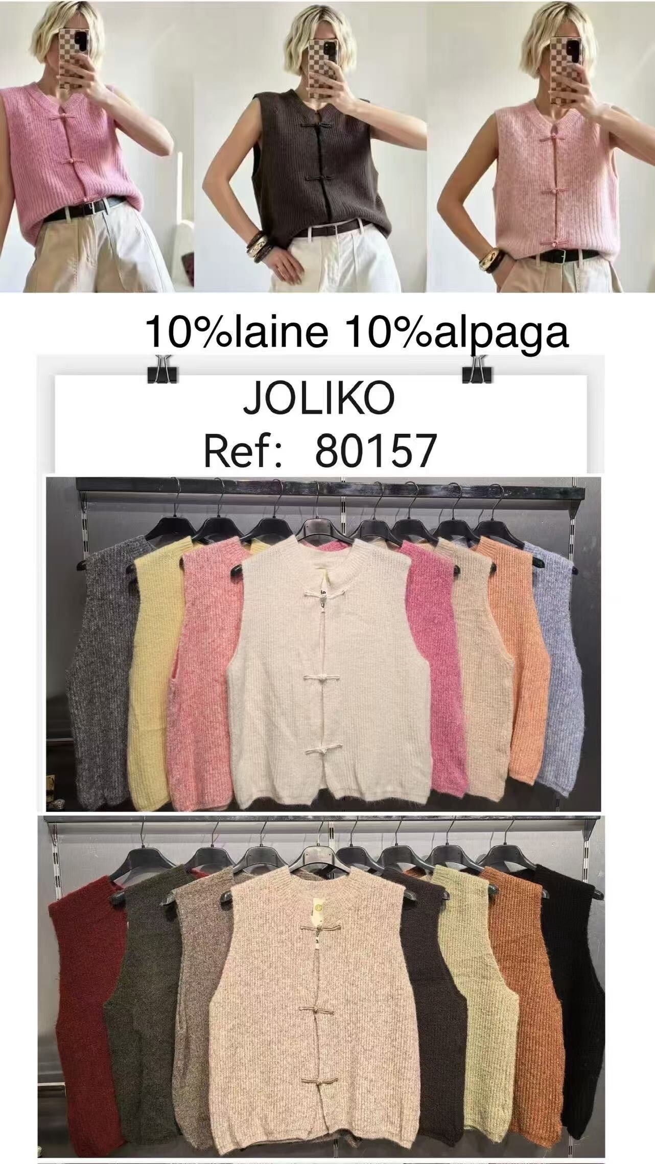 Grossiste Joliko - Pull noeud chinoise