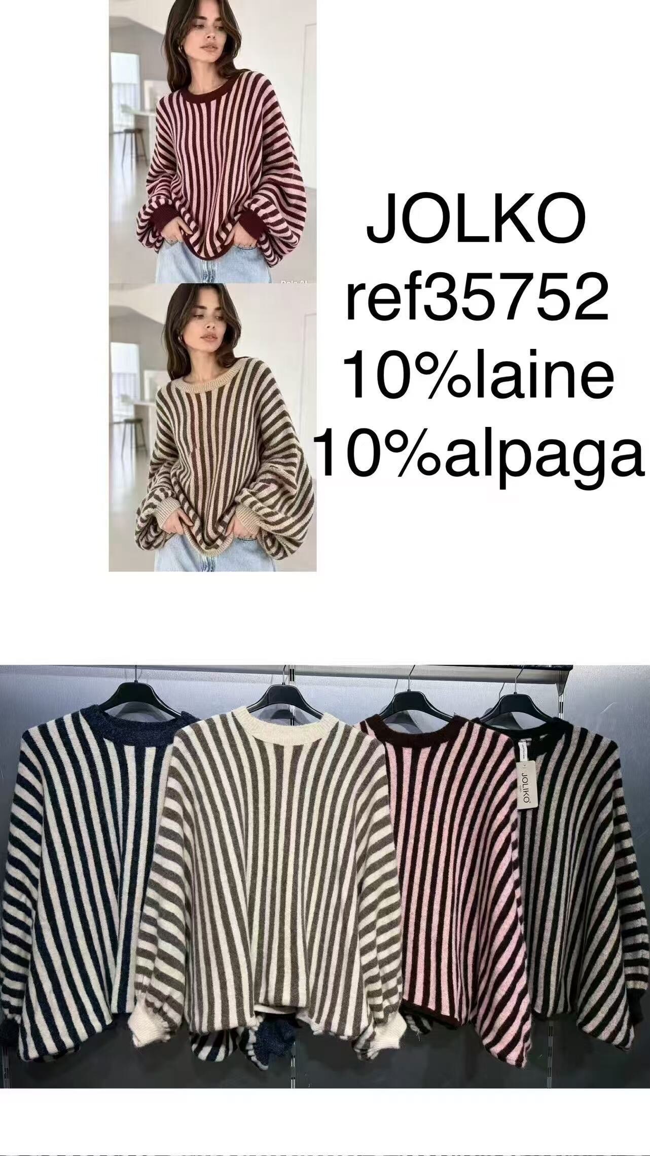 Grossiste Joliko - Pull rayure