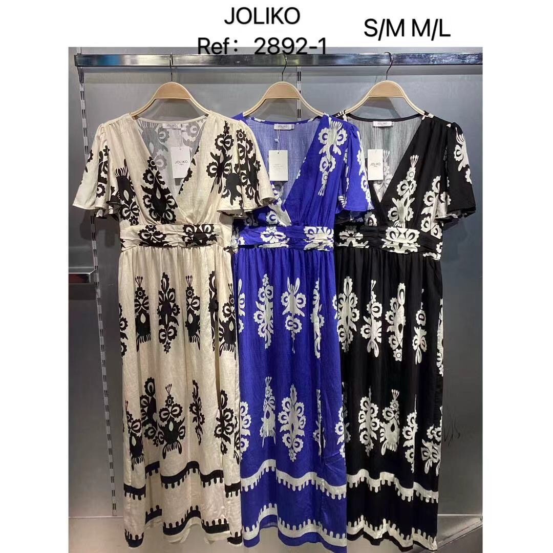Wholesaler Joliko - Long printed dress