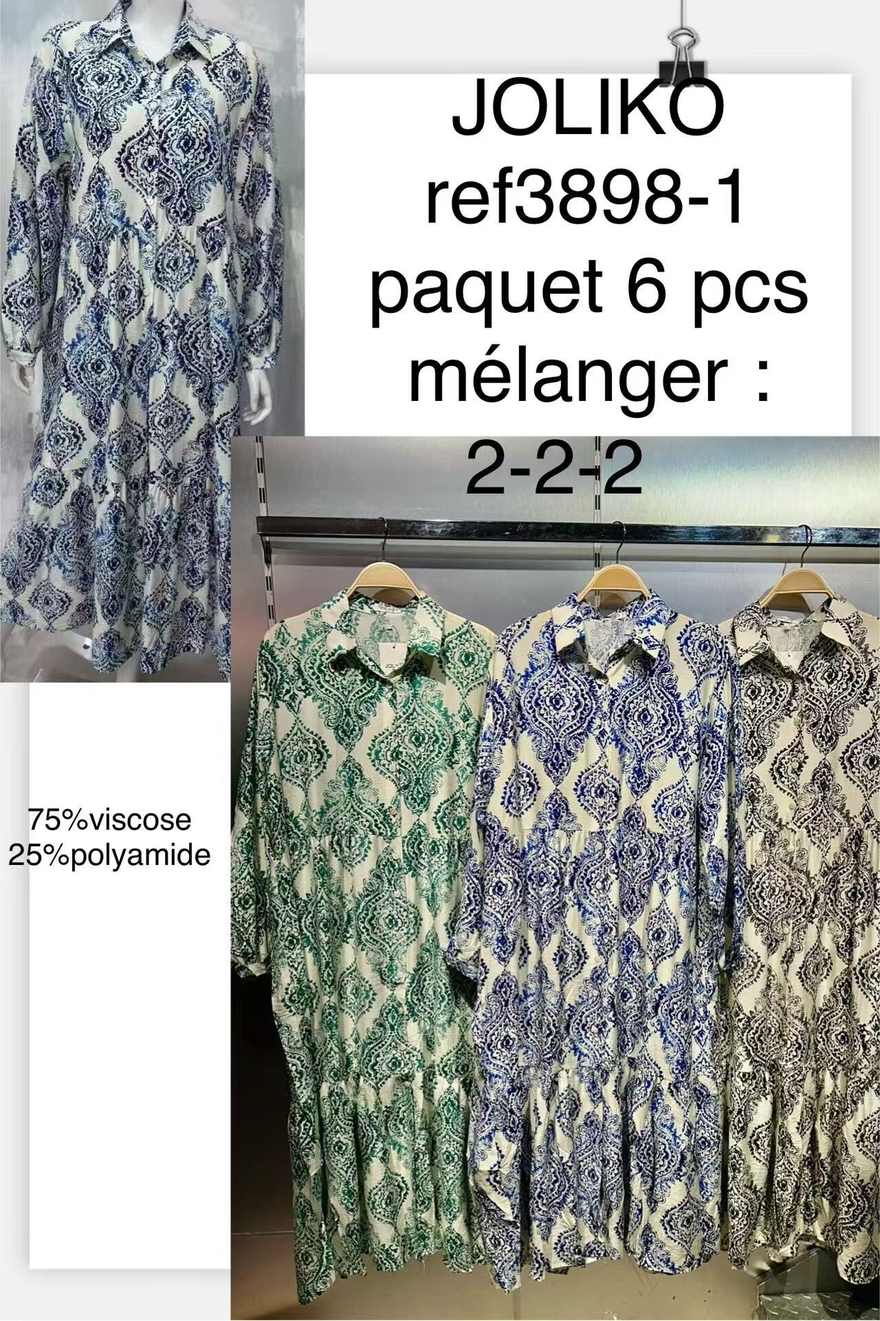 Wholesaler Joliko - Shirt dress