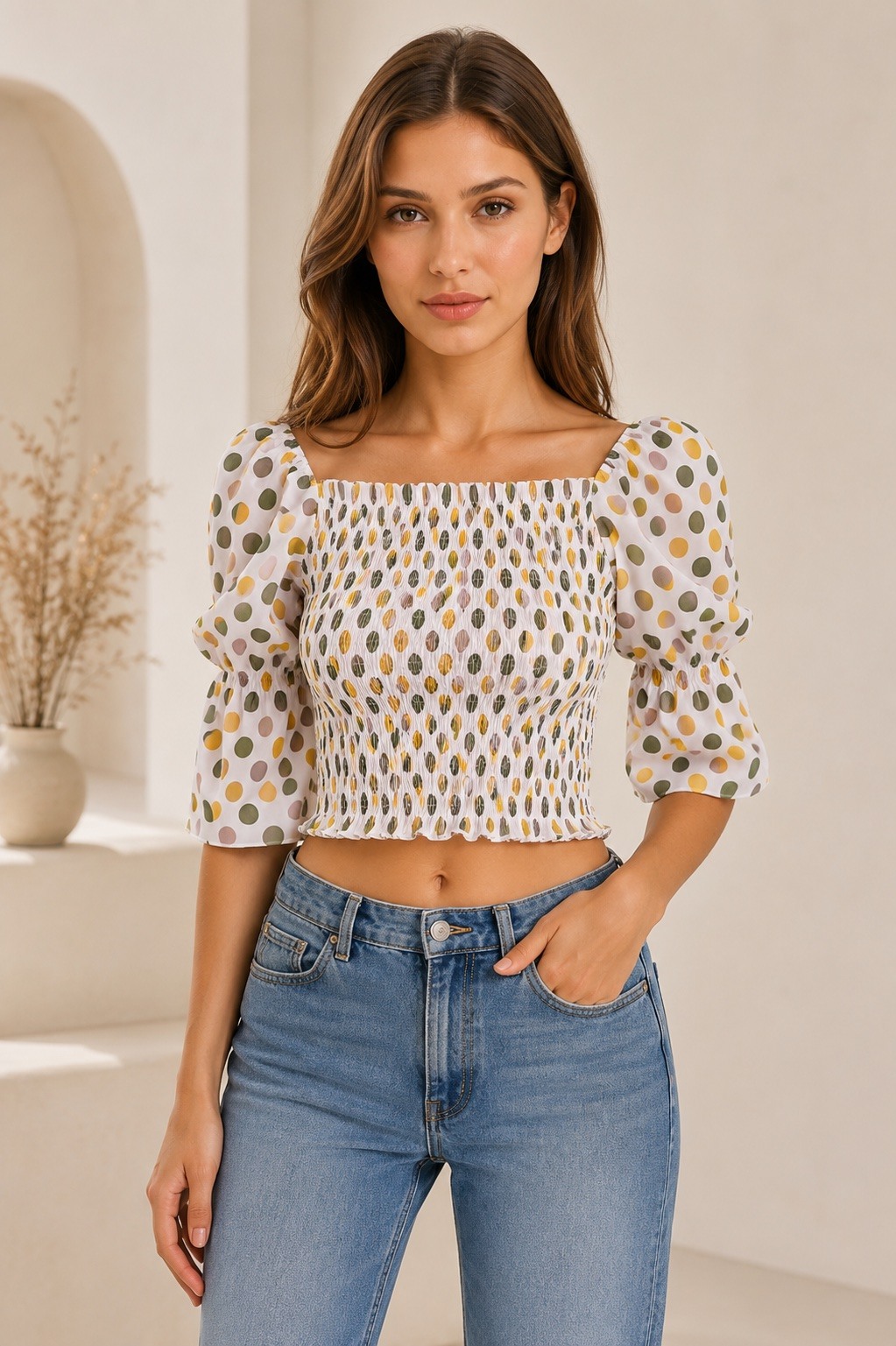 Grossiste Jolio & Co - Blouse à pois