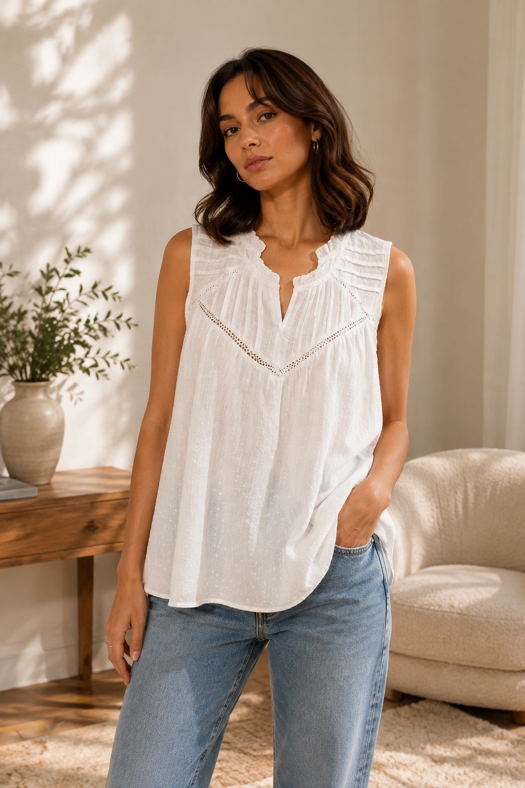 Grossista Jolio & Co - Blusa senza maniche