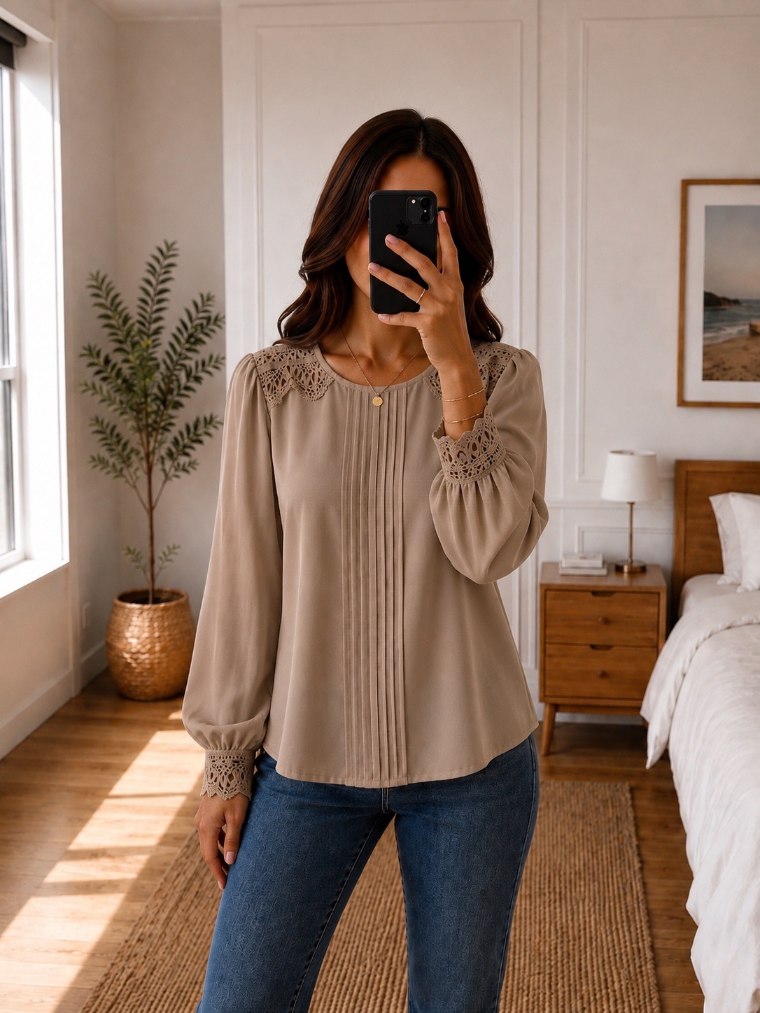 Grossiste Jolio & Co - Chemise avec dentelle