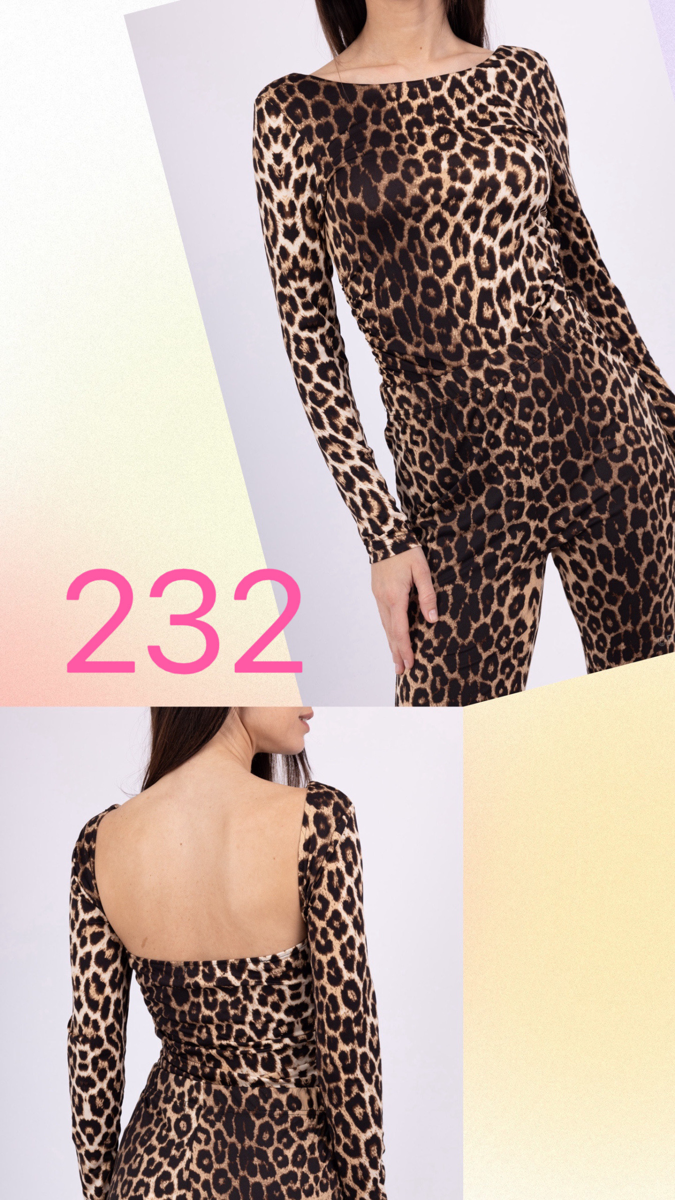 Großhändler Jolio & Co - Body mit Leopardenmuster