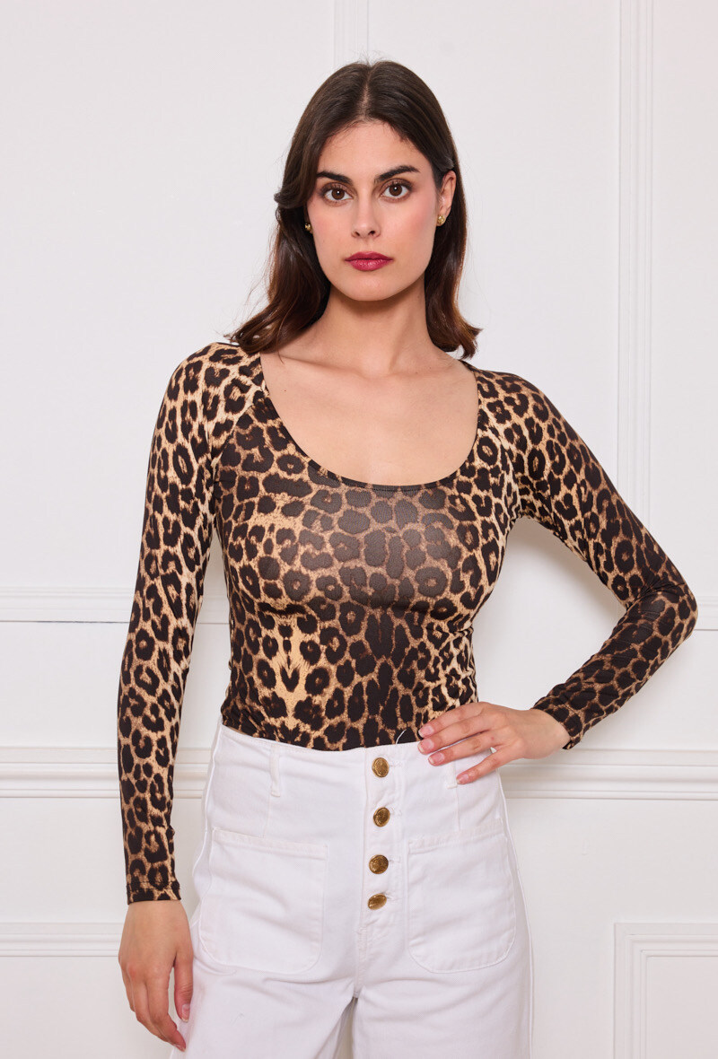 Wholesaler Jolio & Co - leopard print bodysuit