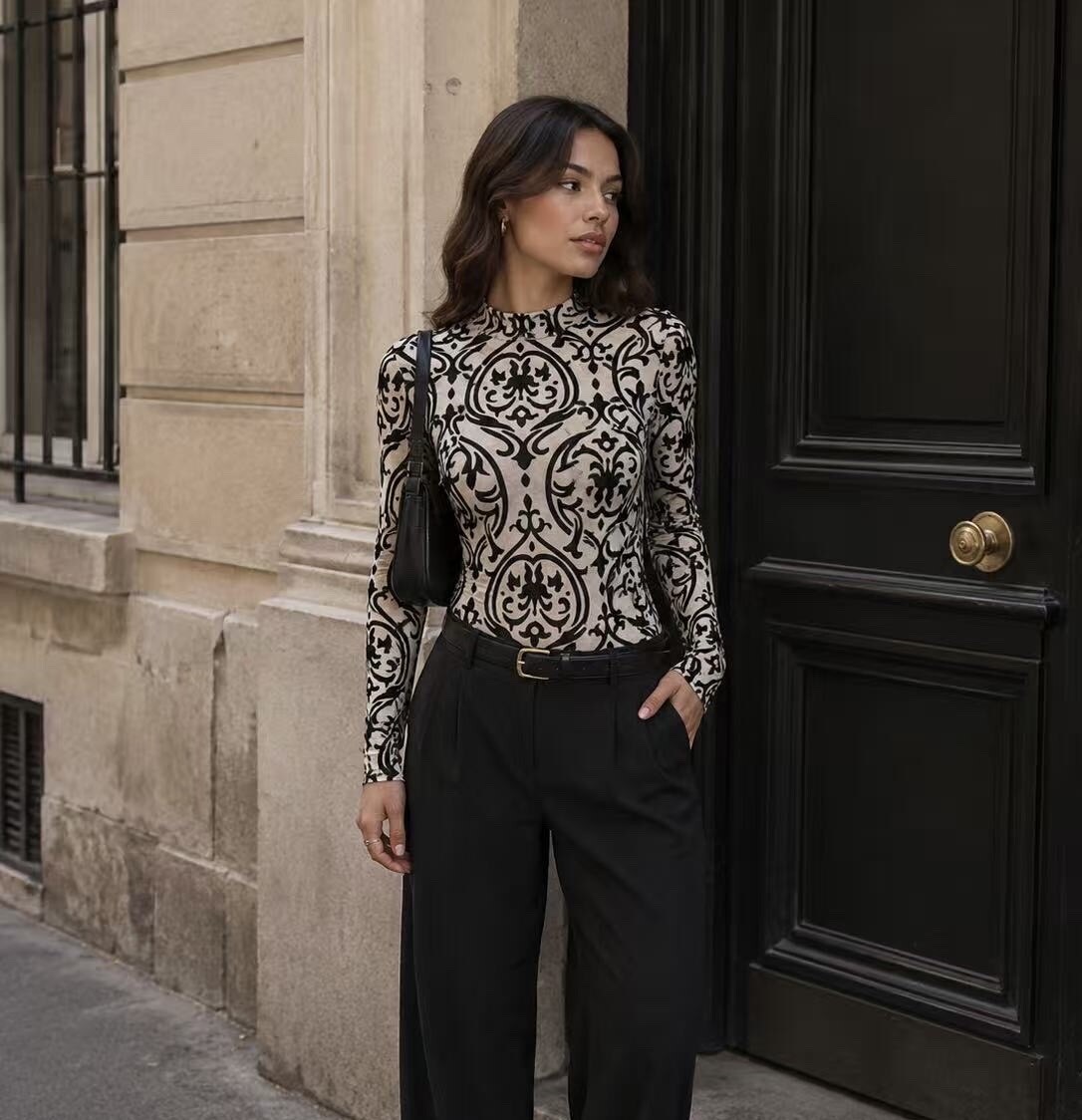 Wholesaler Jolio & Co - Floral pattern bodysuit