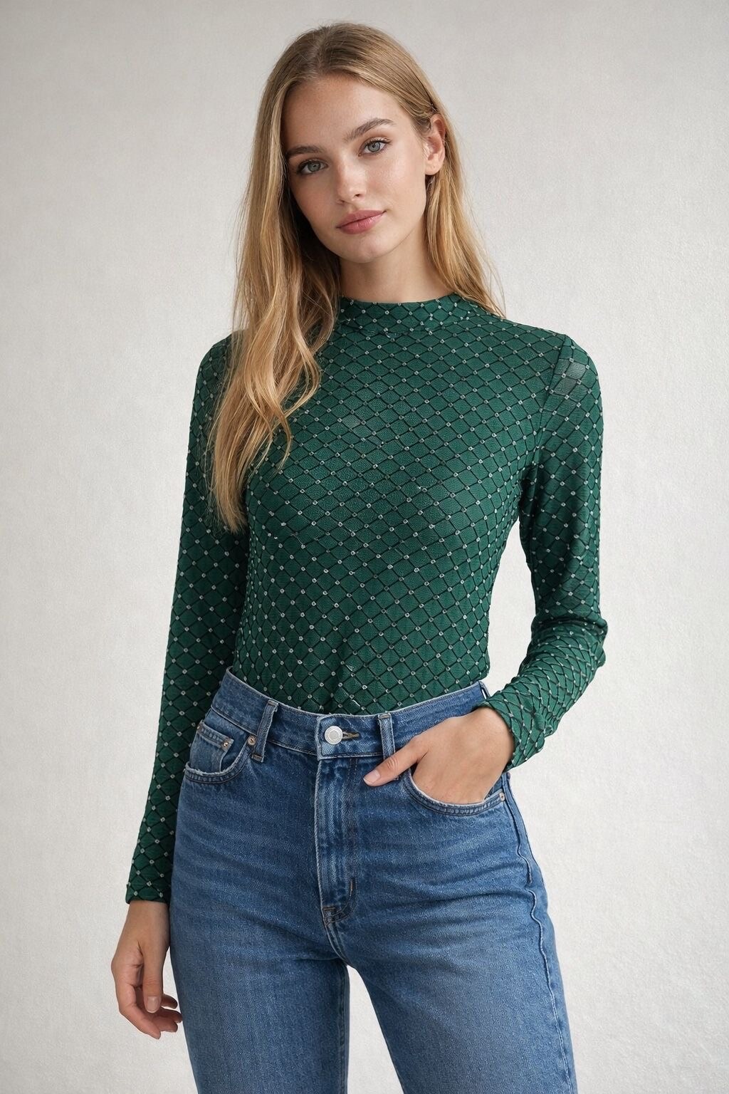 Grossiste Jolio & Co - Body à motif losange