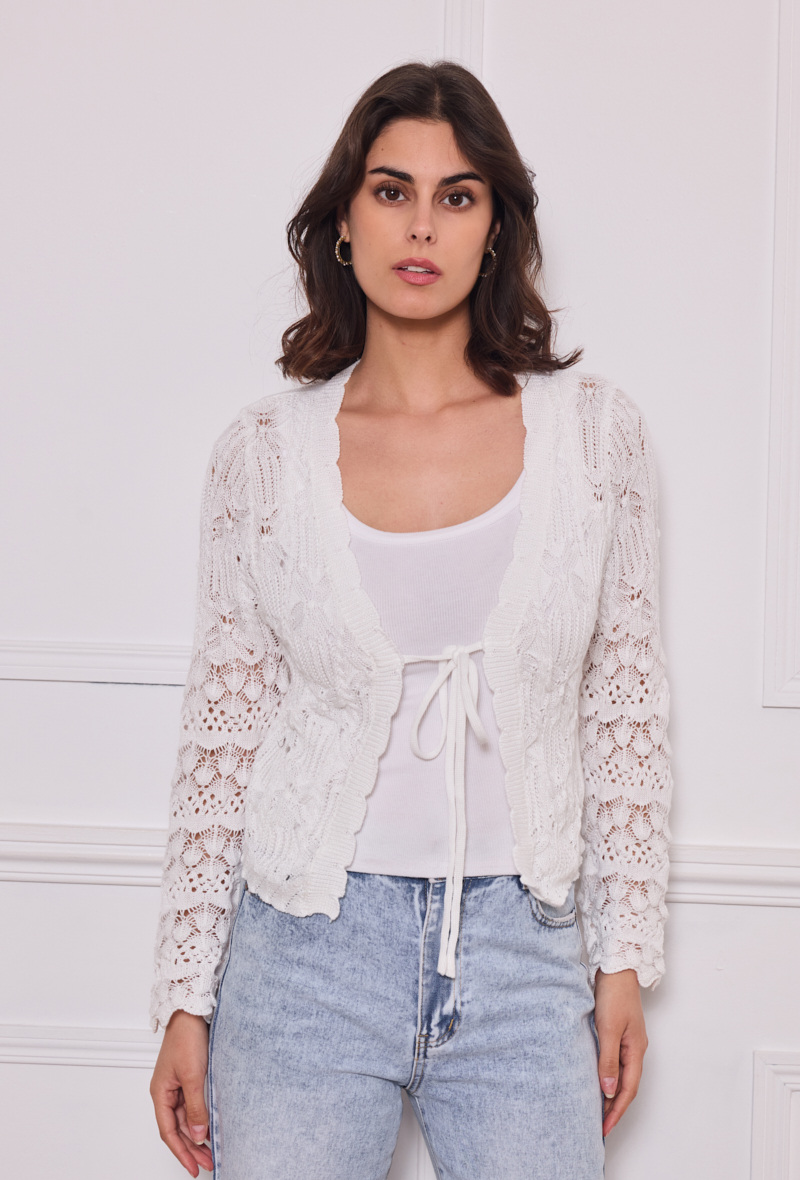 Grossiste Jolio & Co - gilet crochet