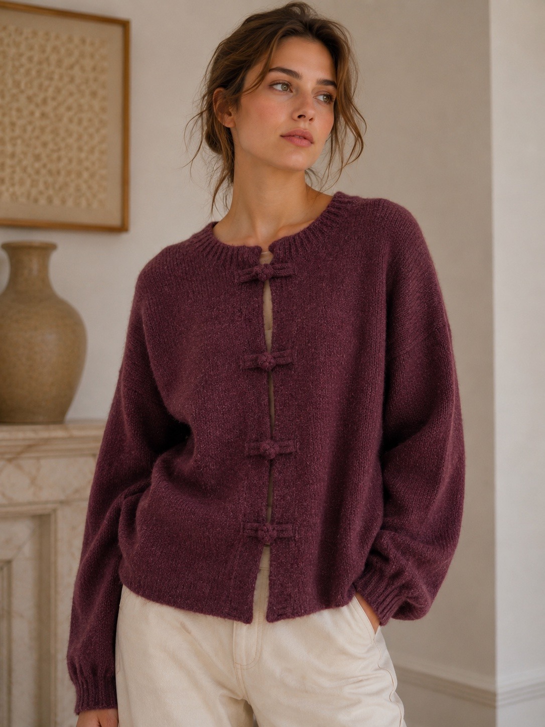 Grossiste Jolio & Co - Gilet épais à col chinois
