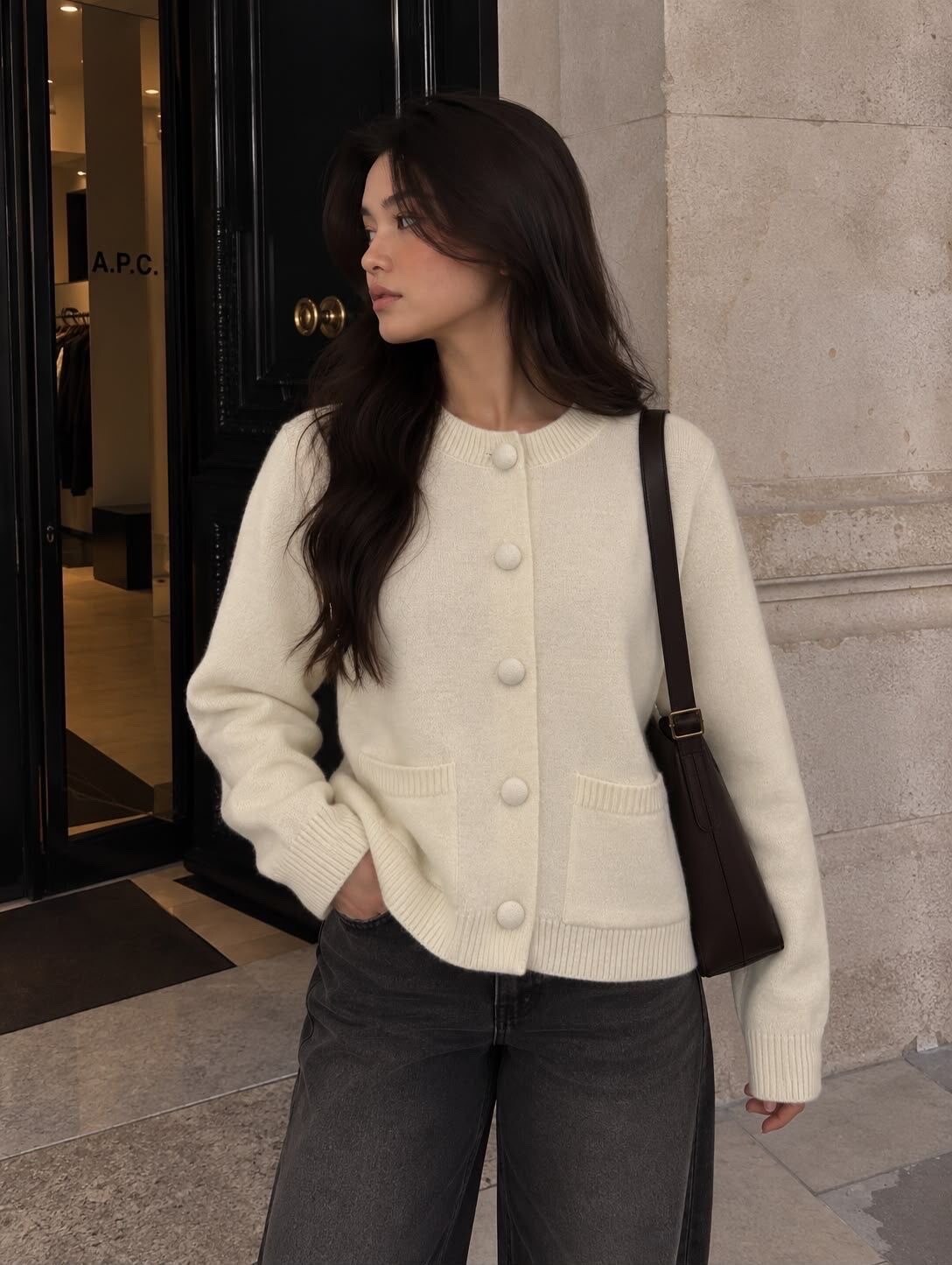 Großhändler Jolio & Co - Geknöpfter Cardigan