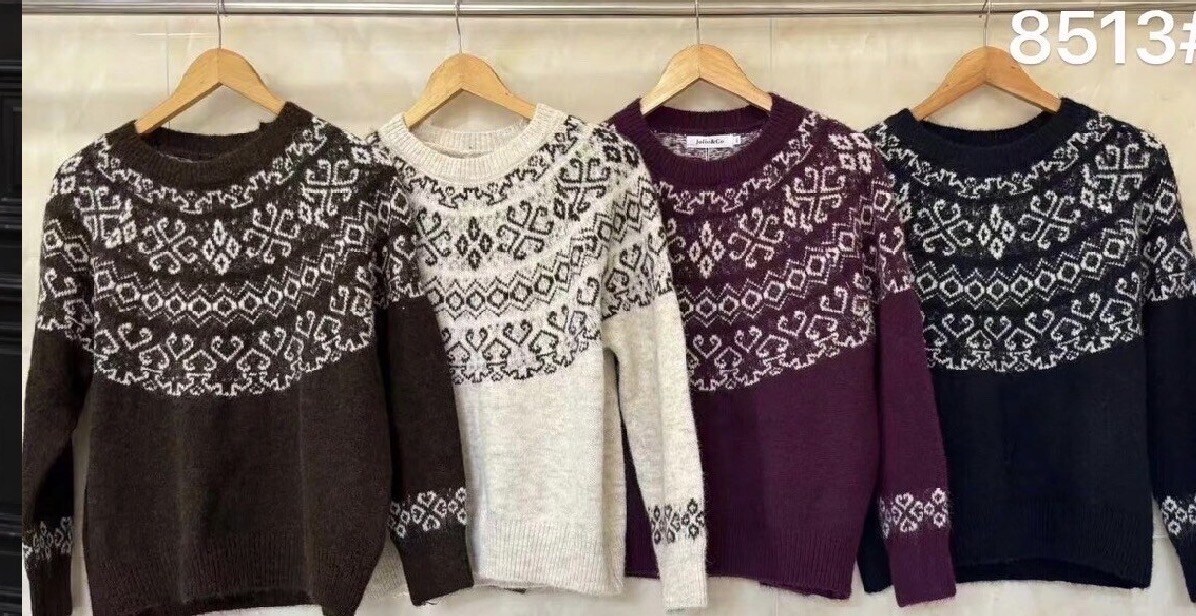 Jacquard pattern sweater | Paris Fashion Shops
