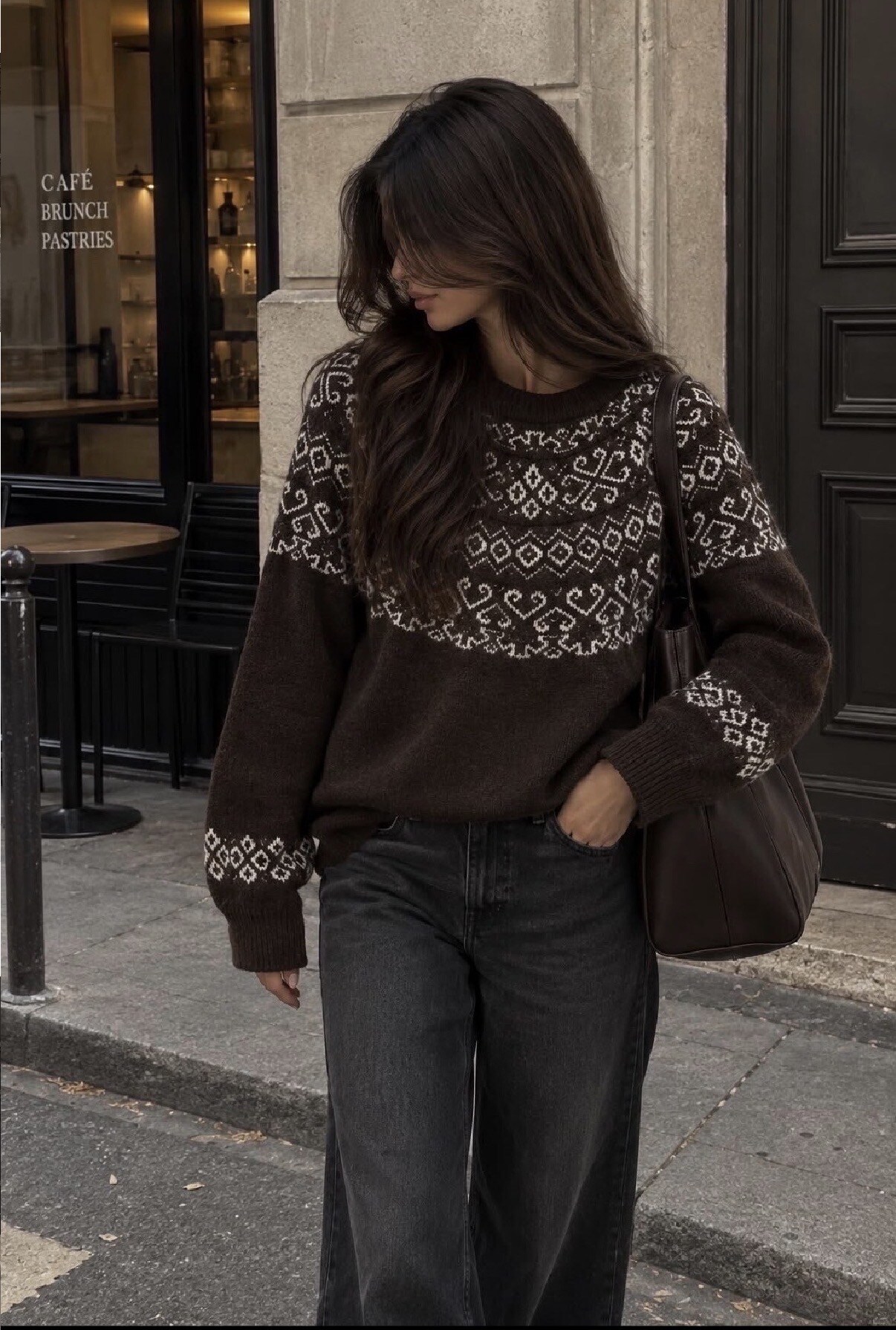 Jacquard pattern sweater | Paris Fashion Shops