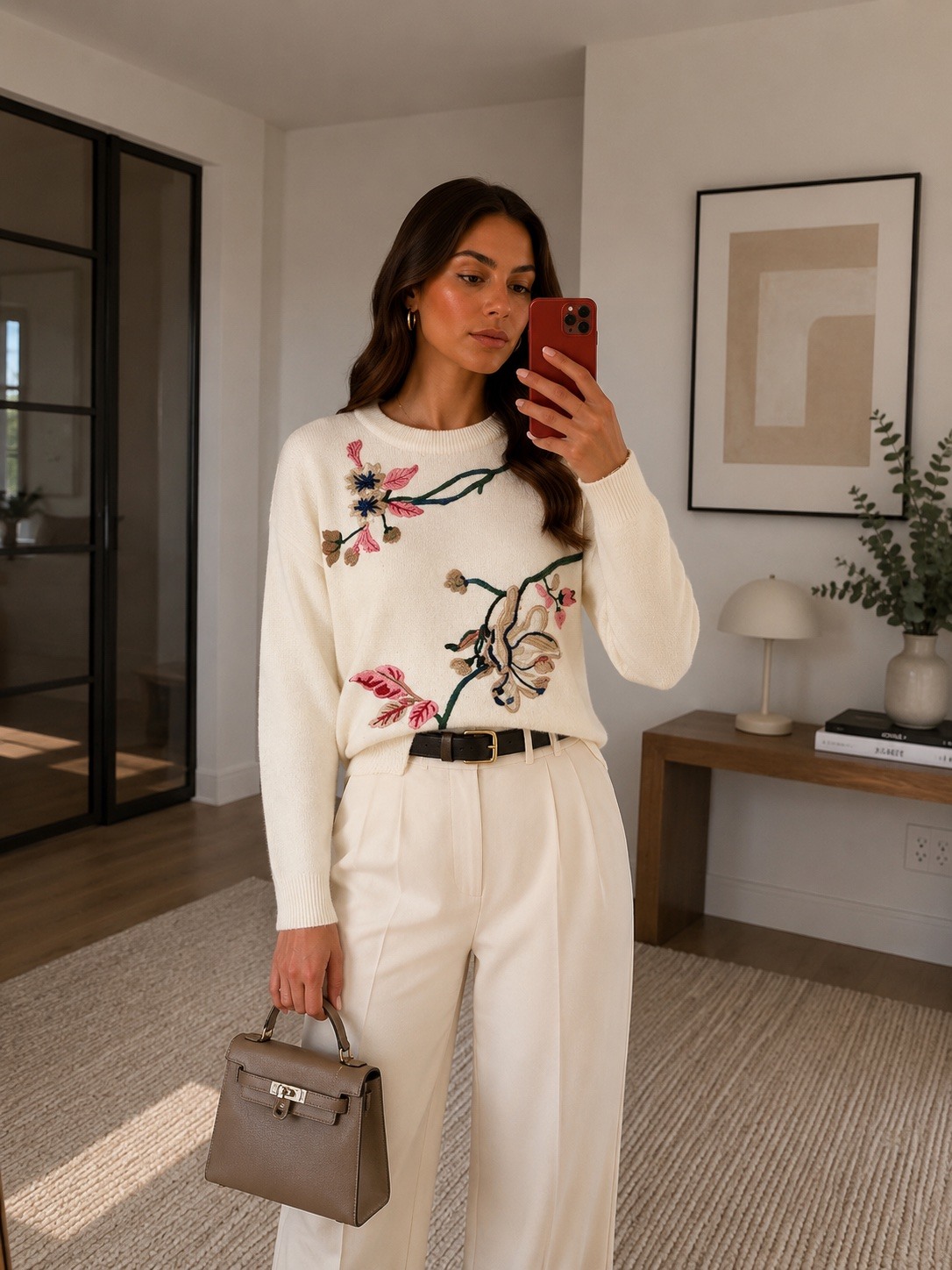 Grossiste Jolio & Co - Pull brodé fleur