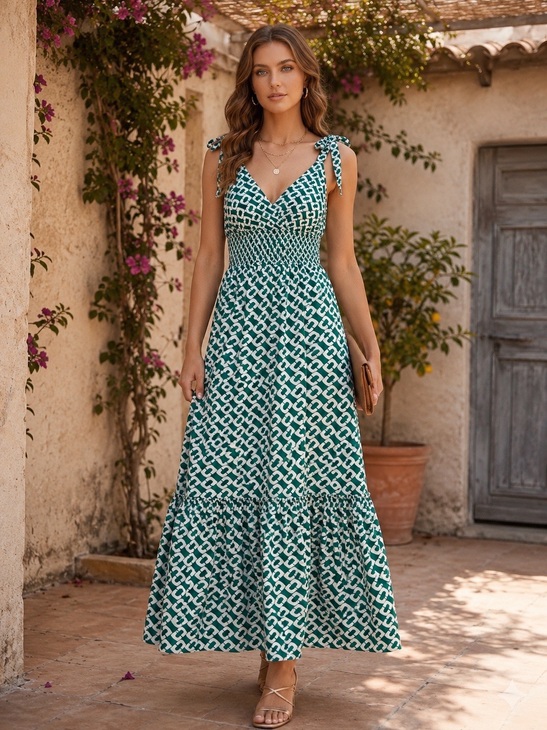 Grossiste Jolio & Co - Robe longue imprimée