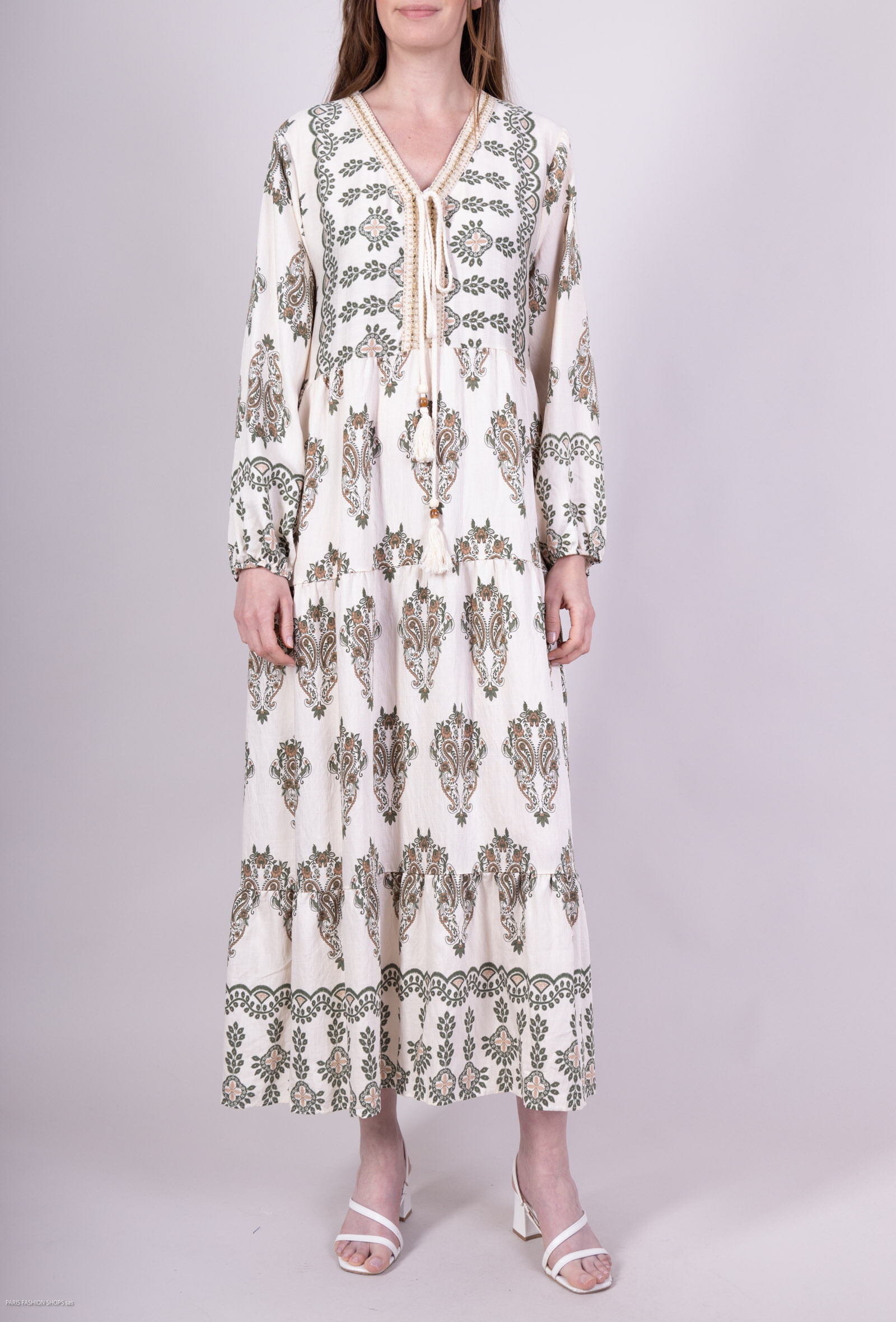 Wholesaler Jolio & Co - Printed long dress