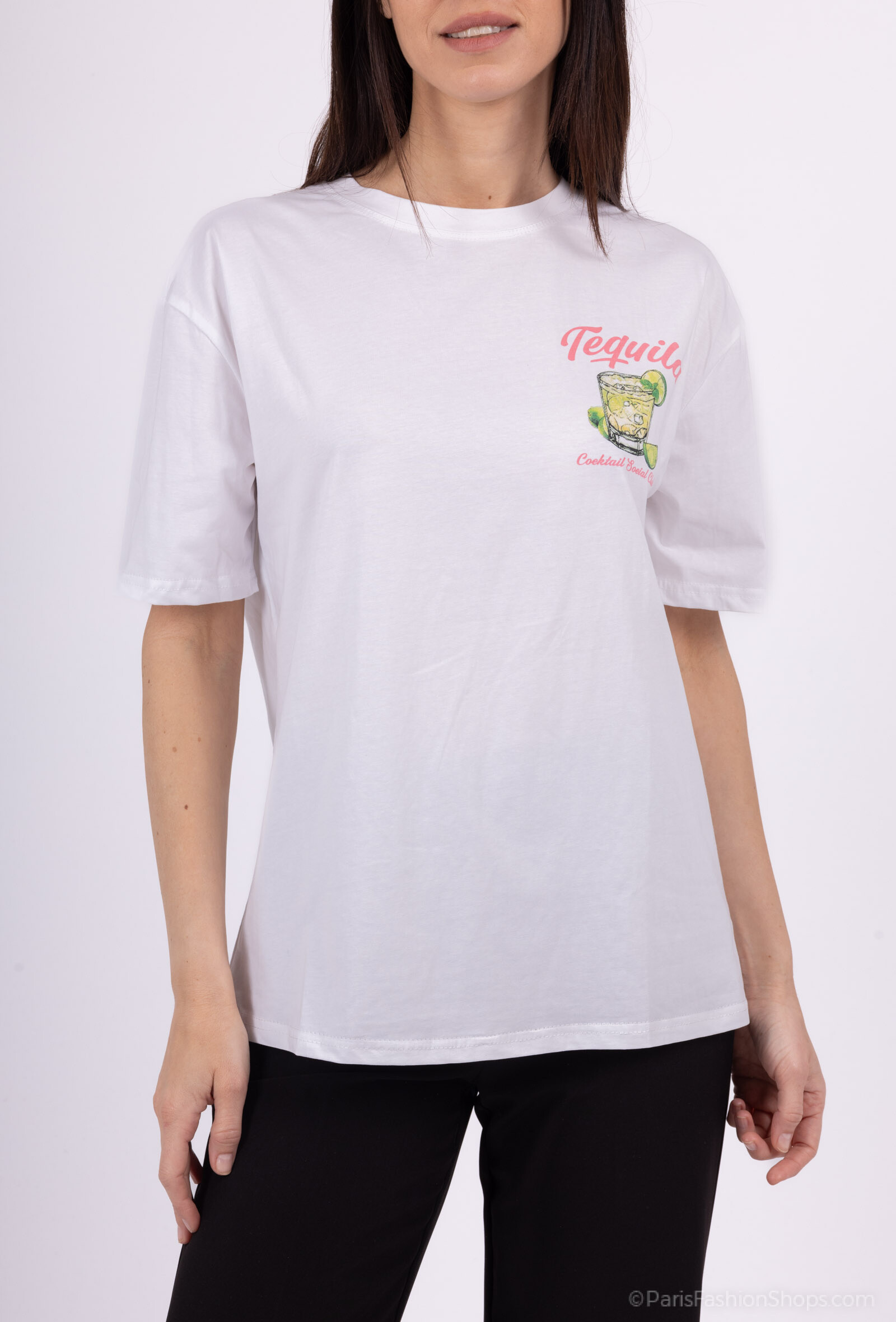 Wholesaler Jolio & Co - T-shirt printed in front and behind