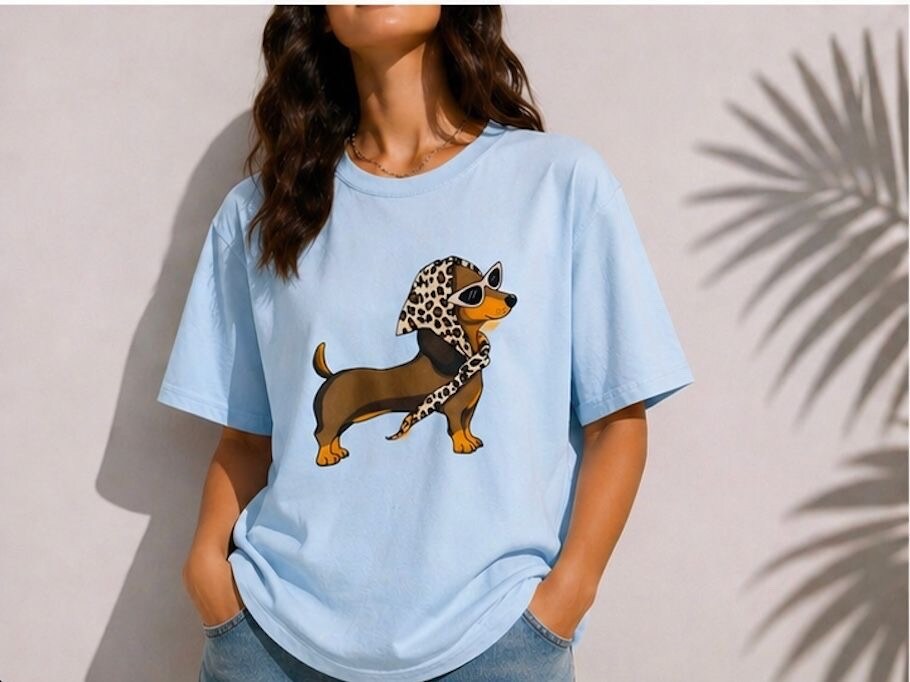 Grossiste Jolio & Co - T-shirt imprimé "Teckel"
