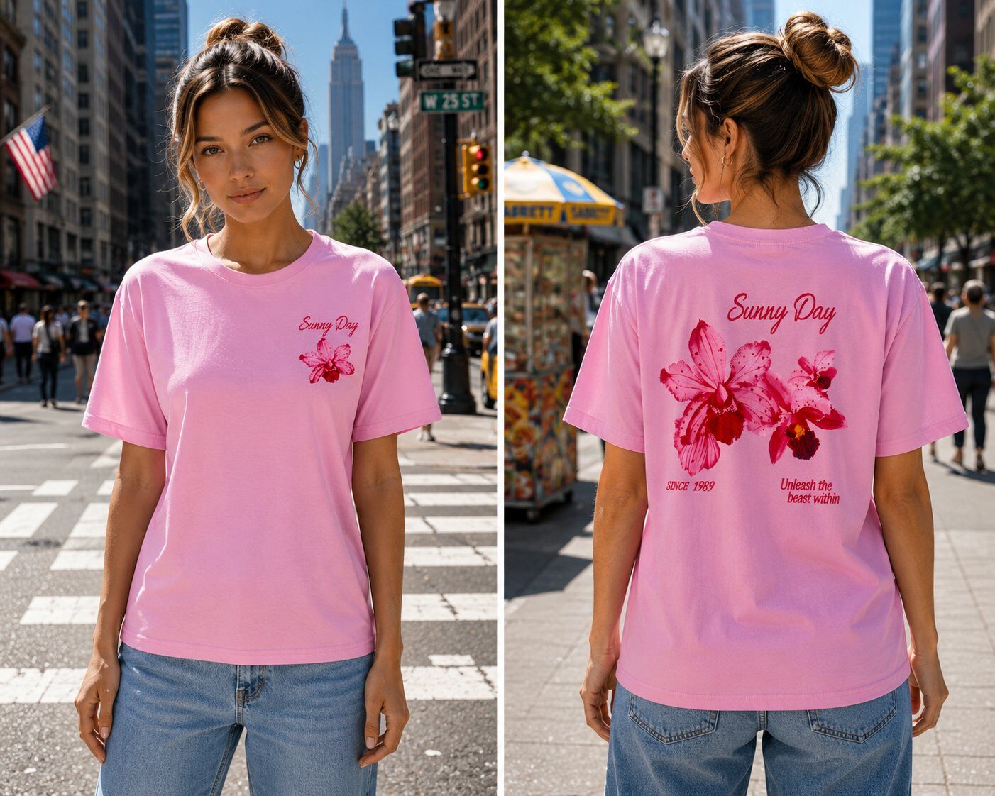Wholesaler Jolio & Co - Floral print T-shirt