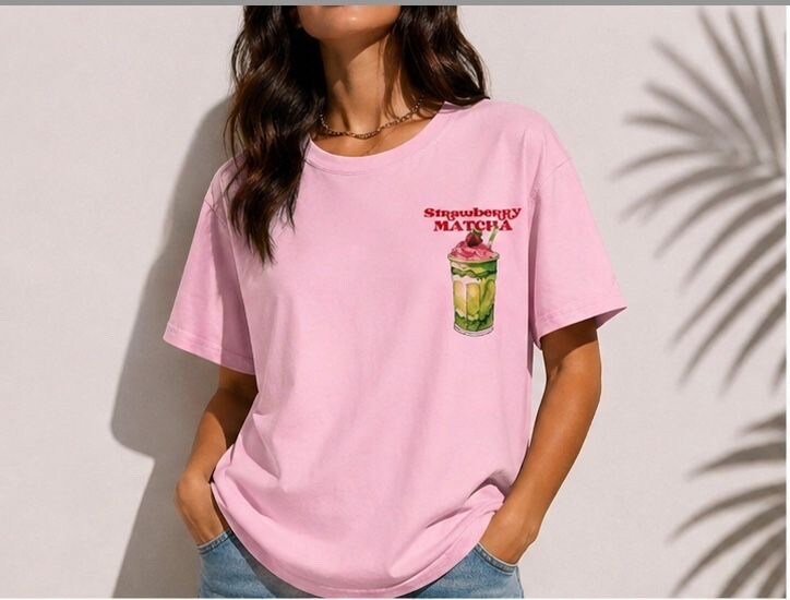 Grossiste Jolio & Co - T-shirt imprimé Matcha