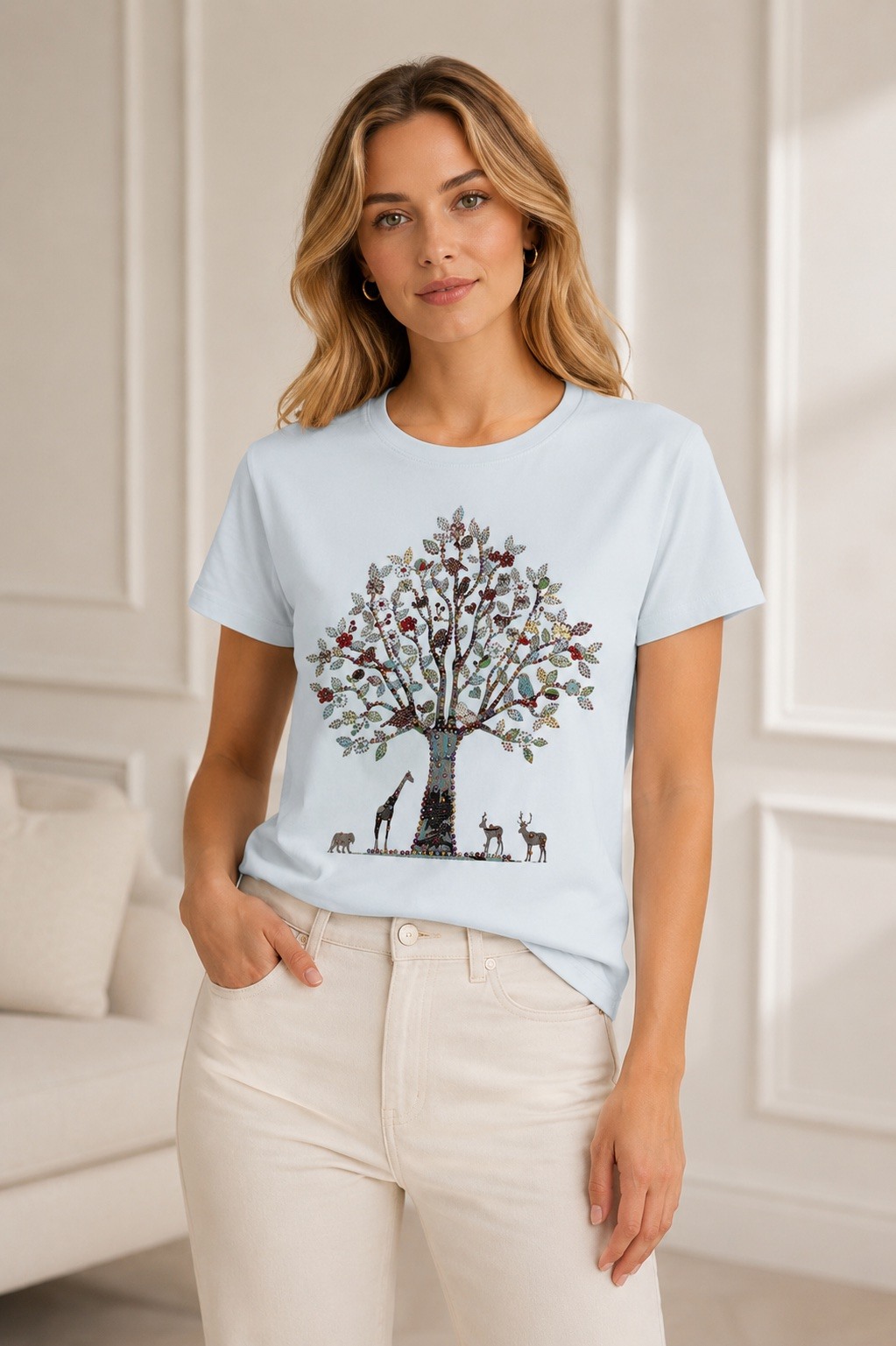 Mayorista Jolio & Co - Camiseta estampada árbol de la vida
