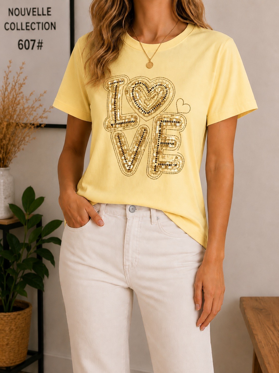 Grossiste Jolio & Co - T-shirt "love"